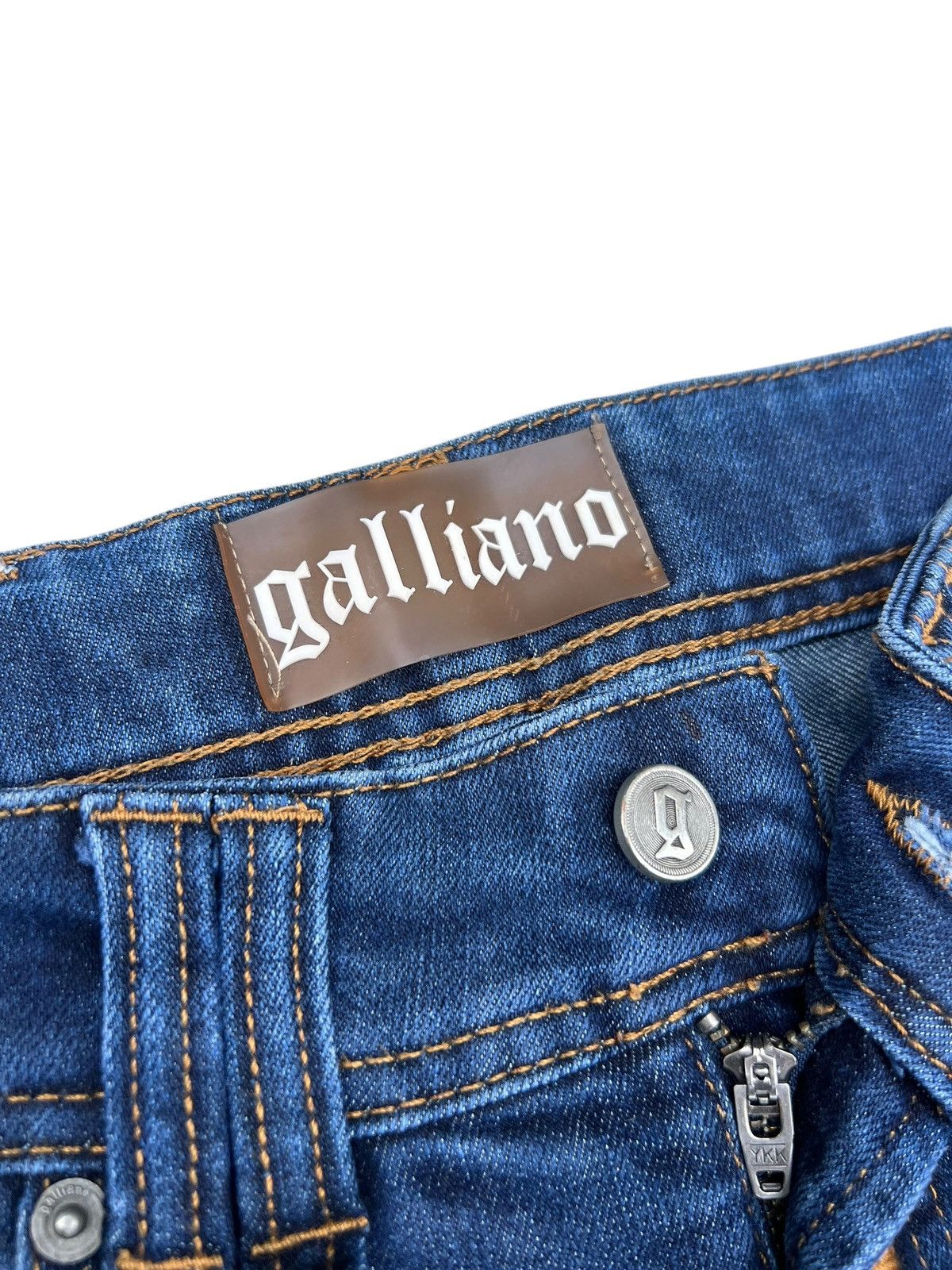 John Galliano Vintage John Galliano Stretch Denim Bootcut Jeans Size US 28 / EU 44 - 7 Thumbnail