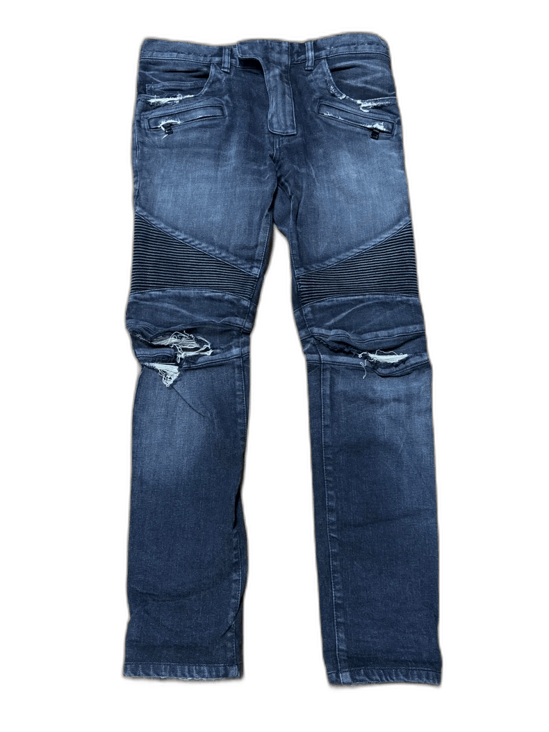 Balmain Balmain Distressed Slim Fit Jeans Size US 31 - 1 Thumbnail