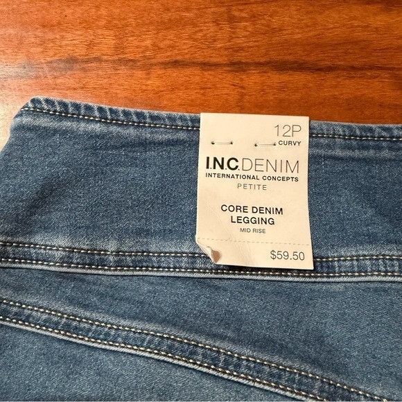 I.N.C INC International Concepts Blue Pull-On Jegging Mid Rise 12P Size 31" - 6 Thumbnail