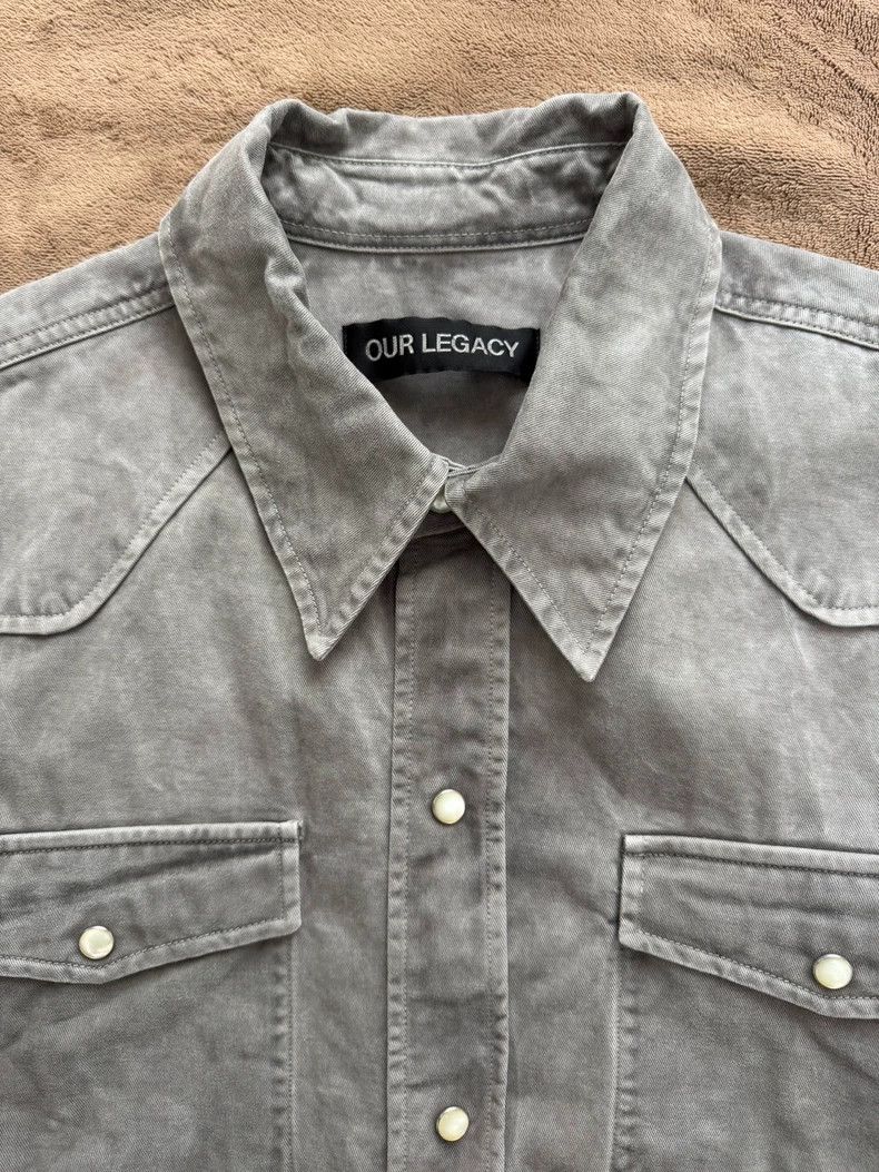 Our Legacy our legacySS24 Frontier Grey Denim Shirt 2503-Nextarrow Size US M / EU 48-50 / 2 - 4 Thumbnail