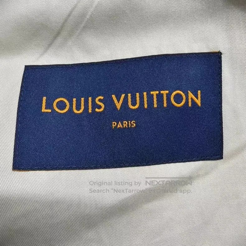Louis Vuitton Louis Vuitton Green Denim Jacket with Fur Collar - dmc. Size US M / EU 48-50 / 2 - 1 Thumbnail