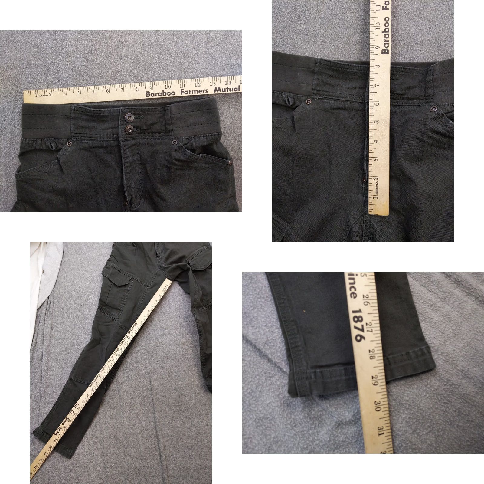 Duluth Trading Company Duluth Trading Co Pants Womens 2 Green Cotton Cargo Stretch Twill Workwear Size 26" / US 2 / IT 38 - 8 Thumbnail