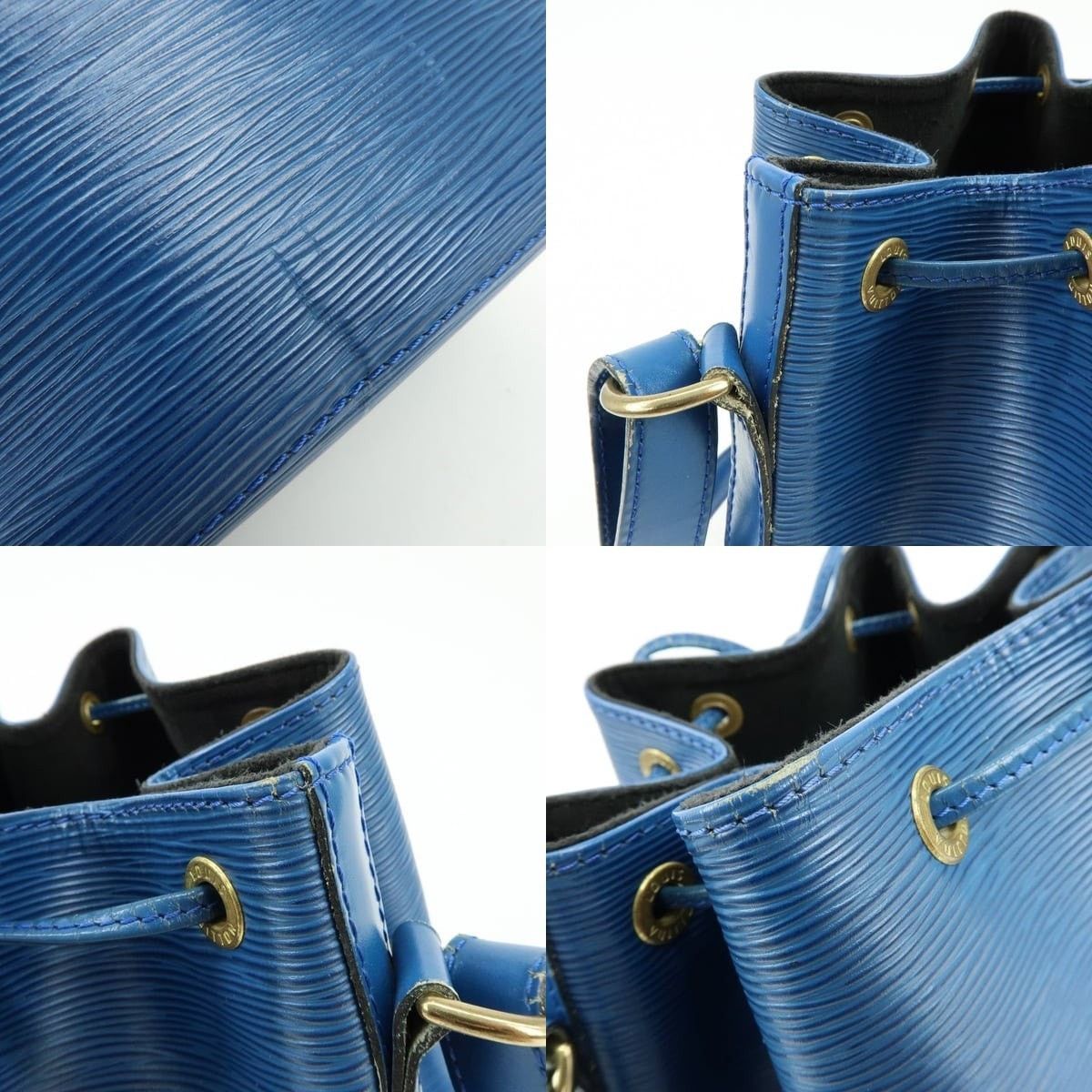 Louis Vuitton Louis Vuitton Epi Petit Noe Shoulder Bag Leather Bucket Blue Size ONE SIZE - 6 Thumbnail