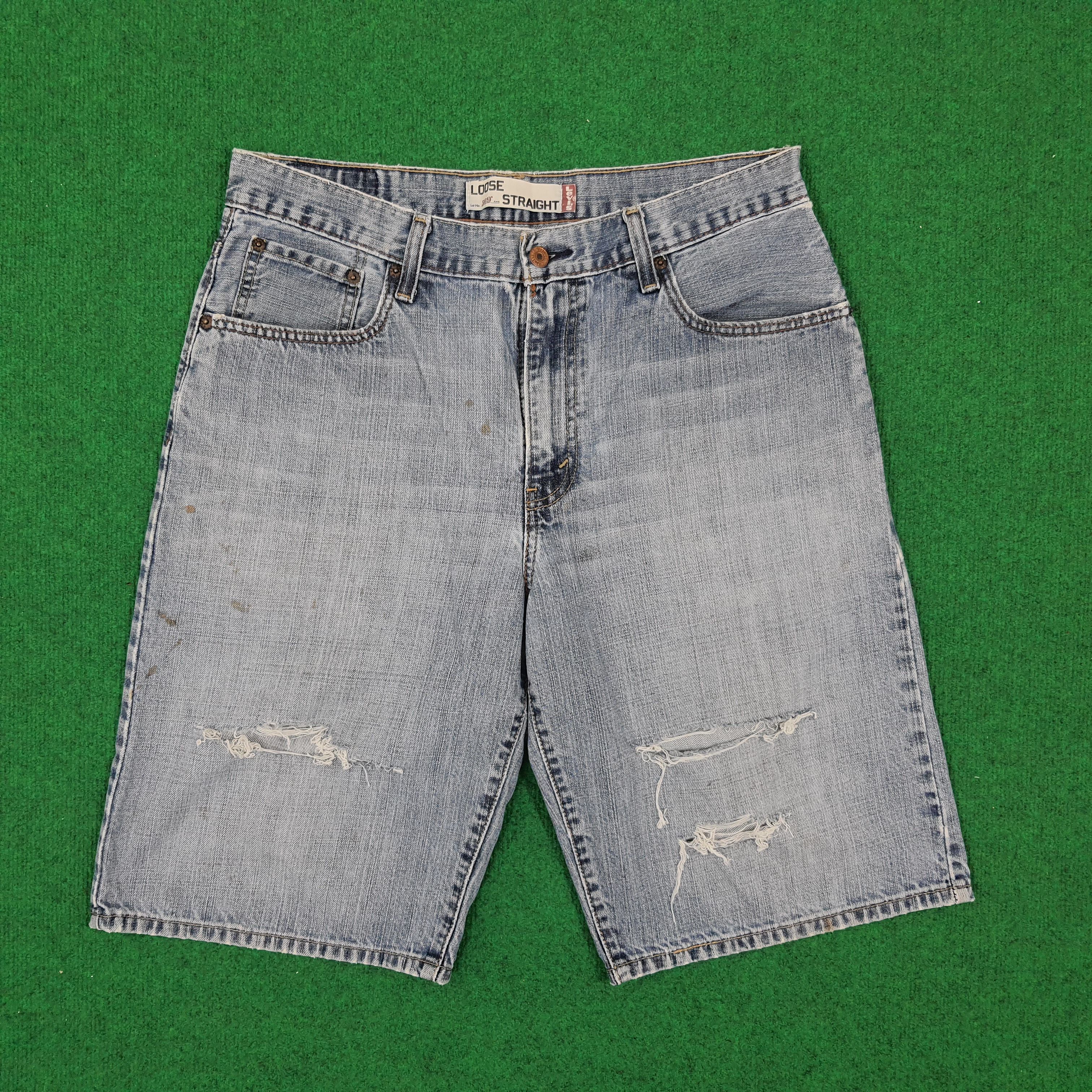 Levi's × Vintage Vintage Levi's 569 Loose Straigh America Short Denim Size US 34 / EU 50 - 1 Thumbnail