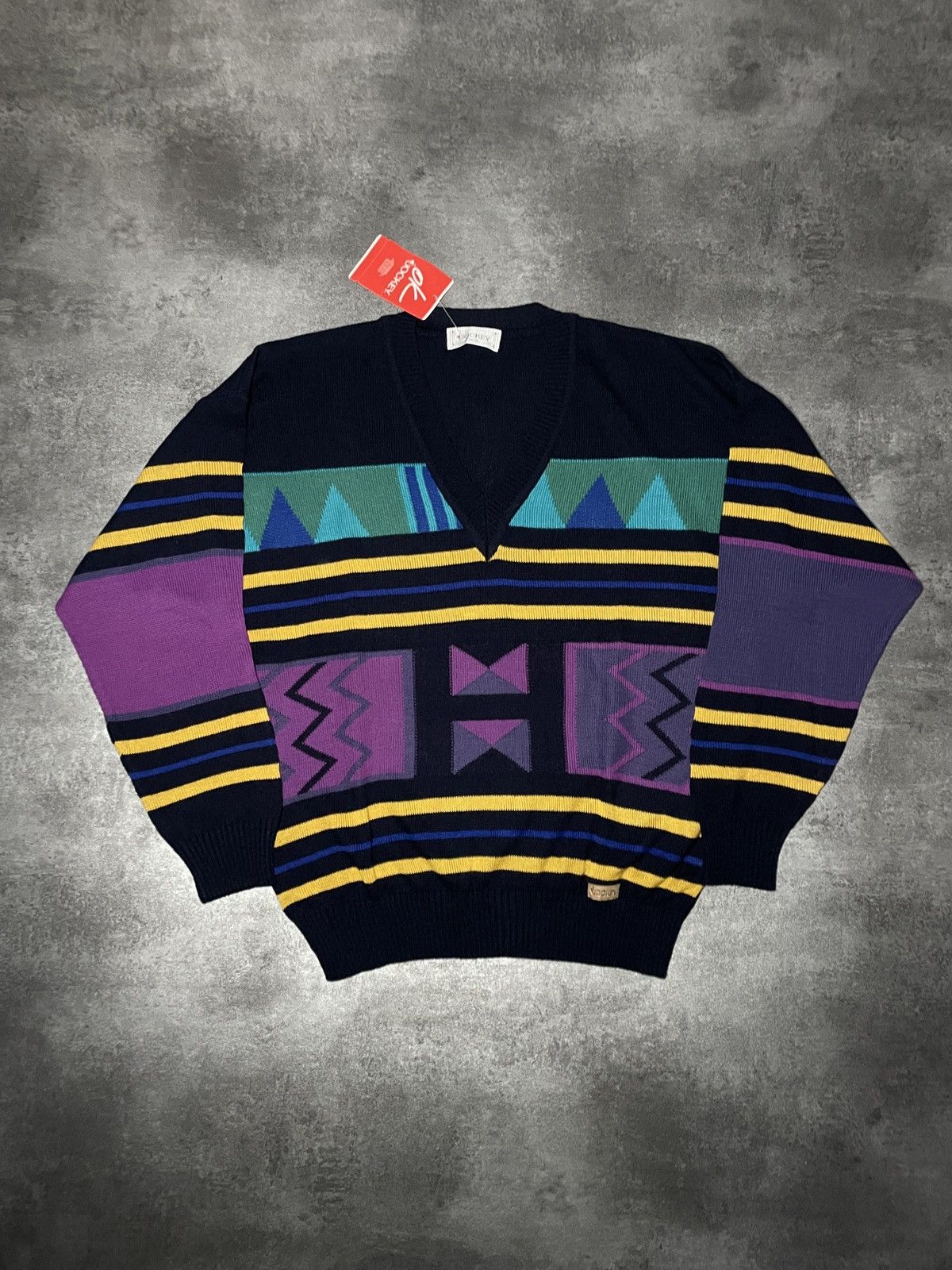 Vintage 🔥Offers🔥Vintage 90s Sweater Retro Streetwear Rare Boxy Fit Size US L / EU 52-54 / 3 - 1 Thumbnail
