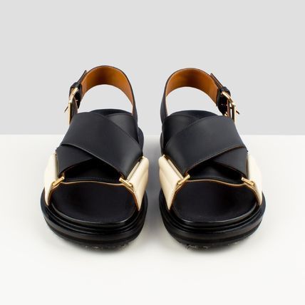 Marni o1w1db11225 Leather Sandals in Black Size US 9 / IT 39 - 3 Thumbnail