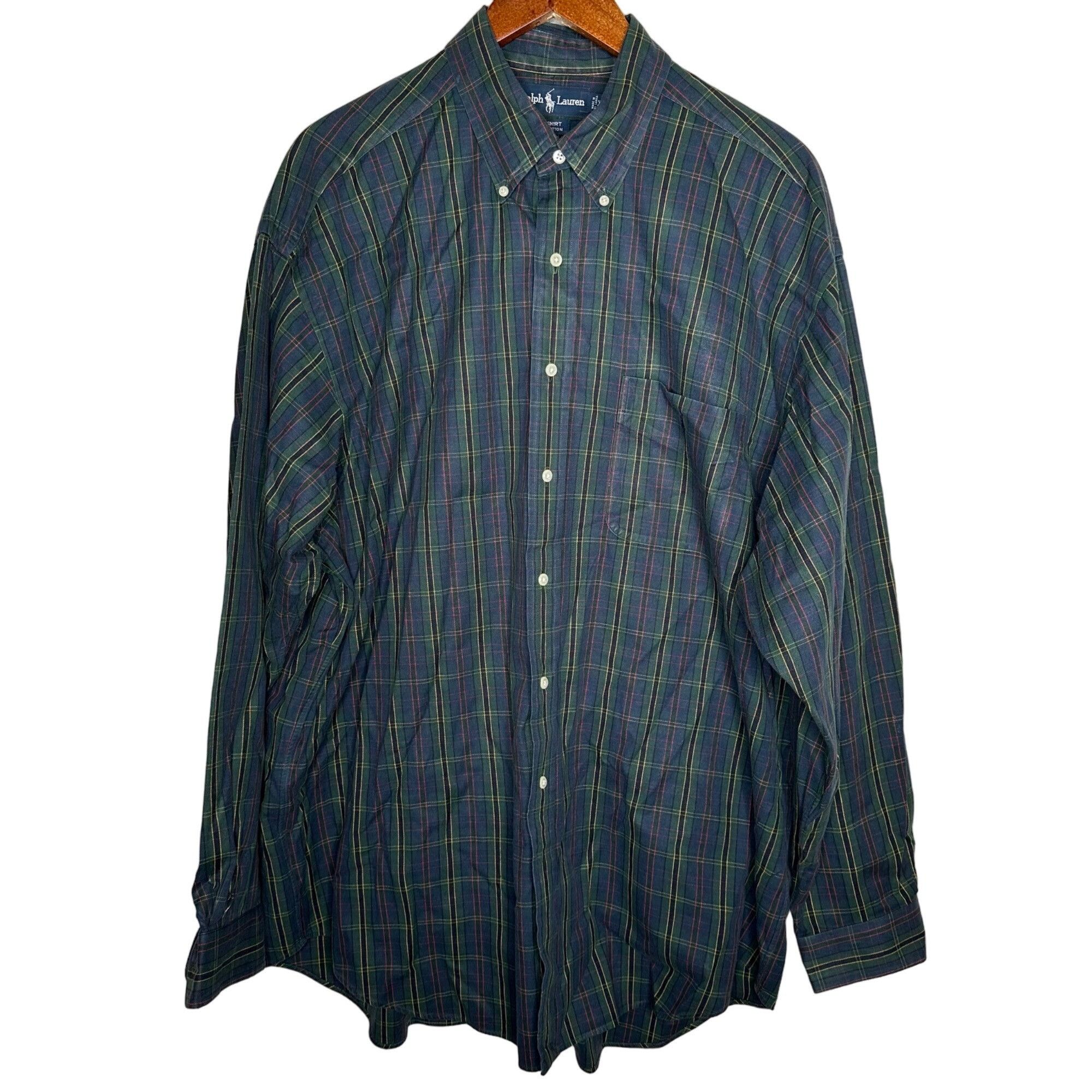 Ralph Lauren Ralph Lauren Plaid Big Shirt long sleeve button down Sz XL Size US XL / EU 56 / 4 - 1 Thumbnail