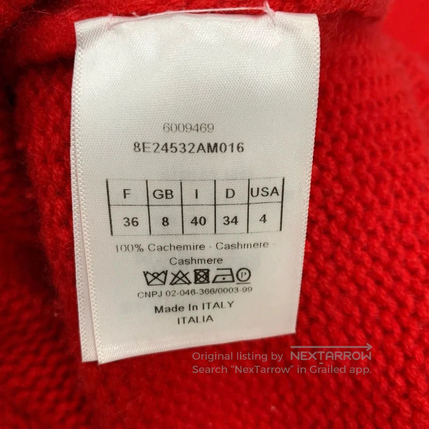 Dior red cashmere v. Size S / US 4 / IT 40 - 7 Thumbnail