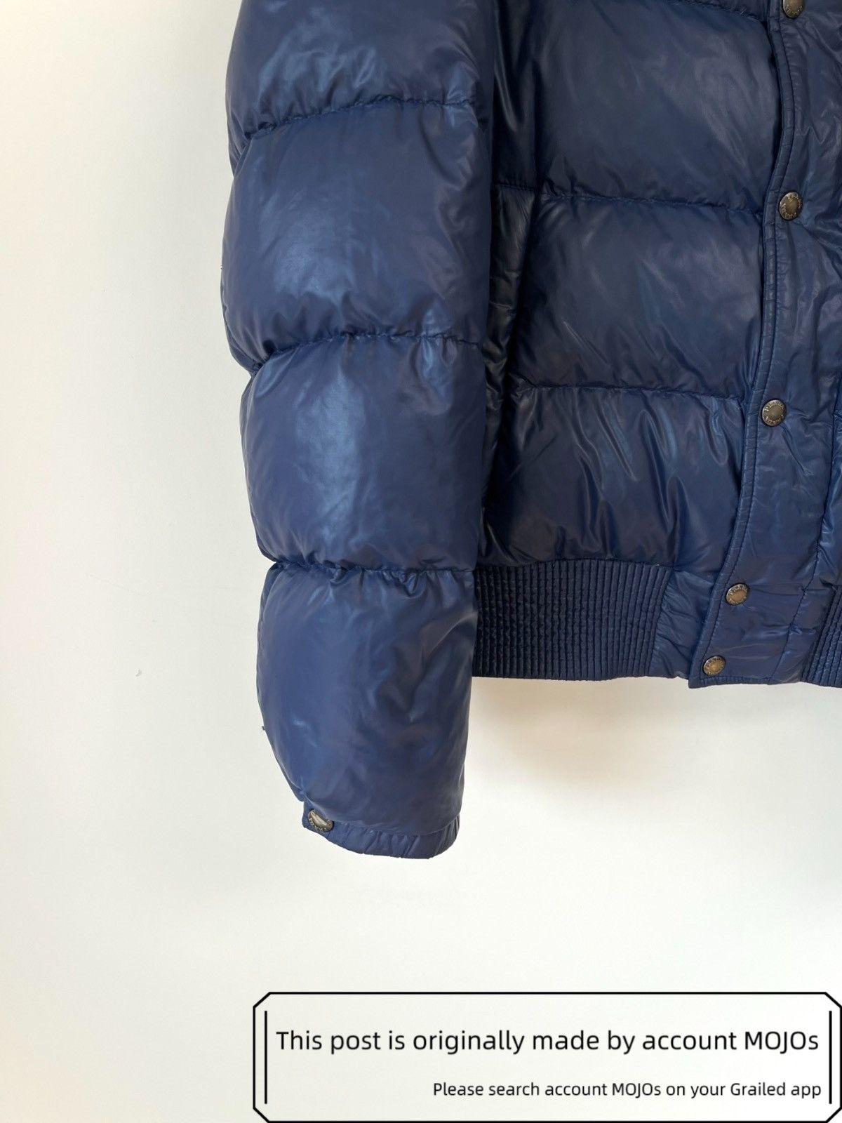 Prada Sz 52 Prada Navy Metal Label Puffer Jacket mojos1313 Size US L / EU 52-54 / 3 - 3 Thumbnail