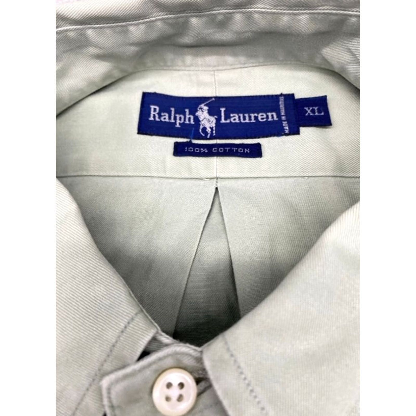 Ralph Lauren Ralph Lauren Shirt Men XL Green Long Sleeve Button-Down 100% Cotton Dress Shirt Size US XL / EU 56 / 4 - 6 Thumbnail