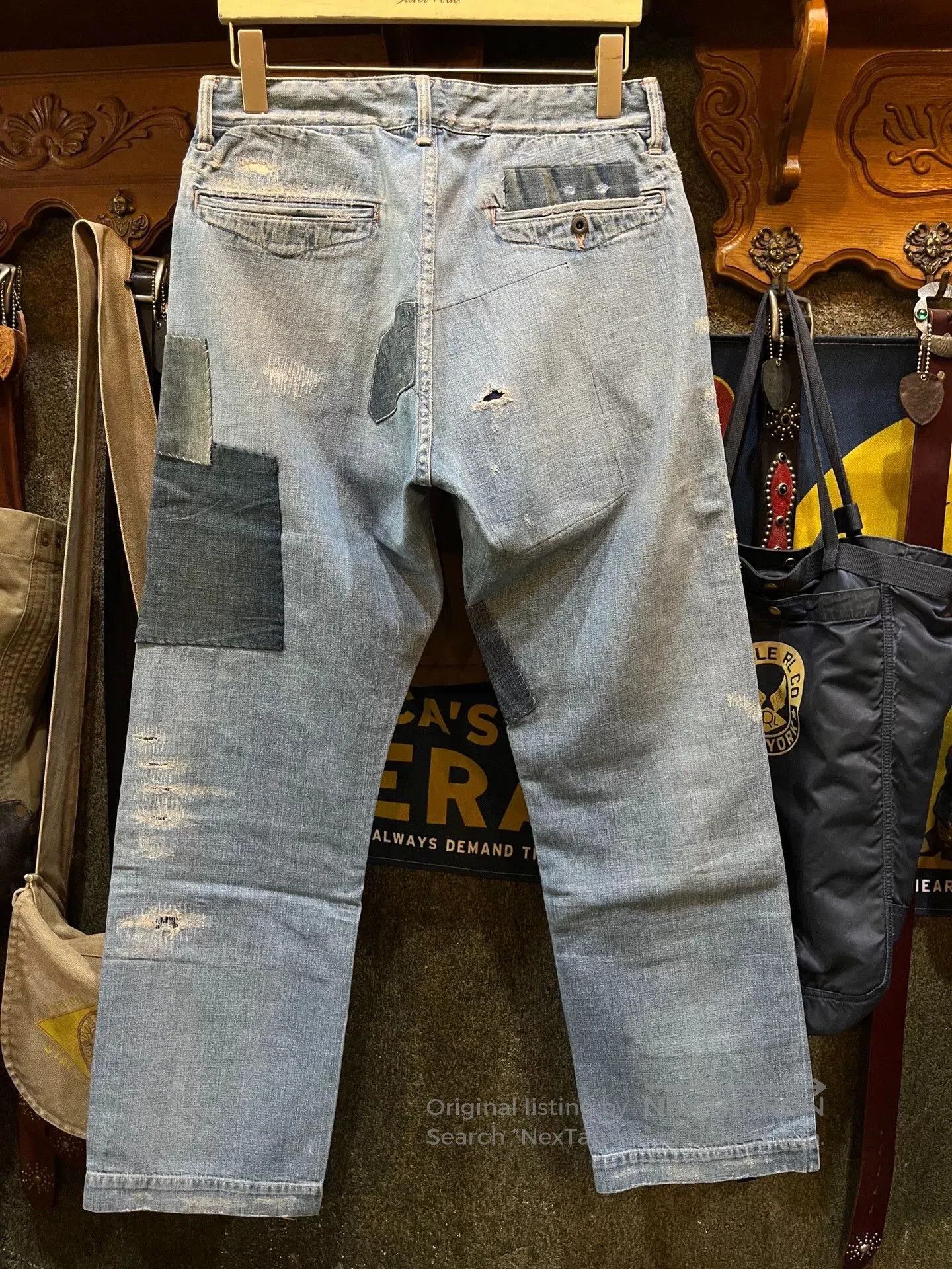 RRL Ralph Lauren limited edition patchwork denim pants. Size US 30 / EU 46 - 2 Thumbnail