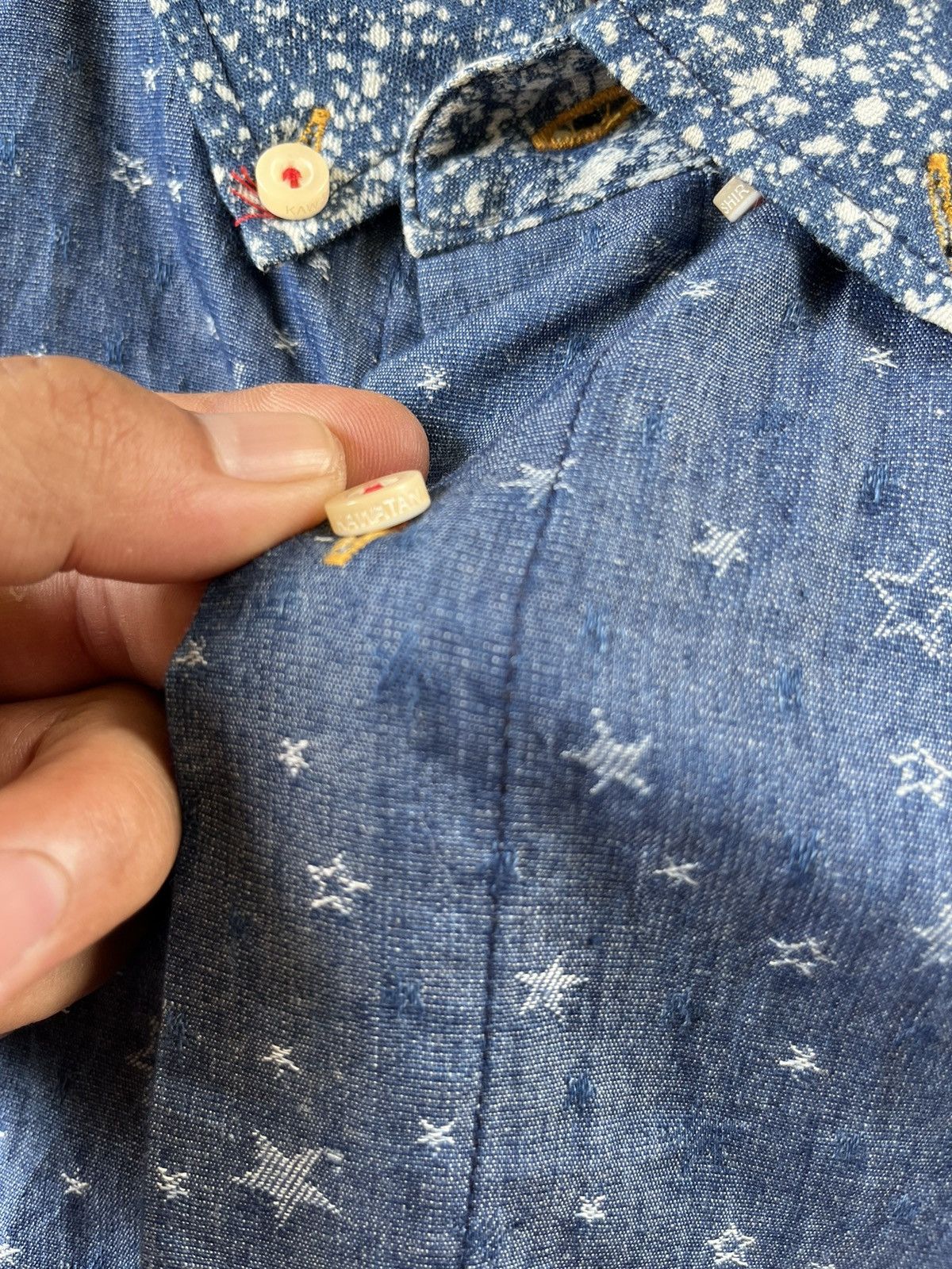 Japanese Brand × Vintage RARE Kawatani Kapital Patchwork Inspired Button Up Shirts Size US XXL / EU 58 / 5 - 12 Thumbnail