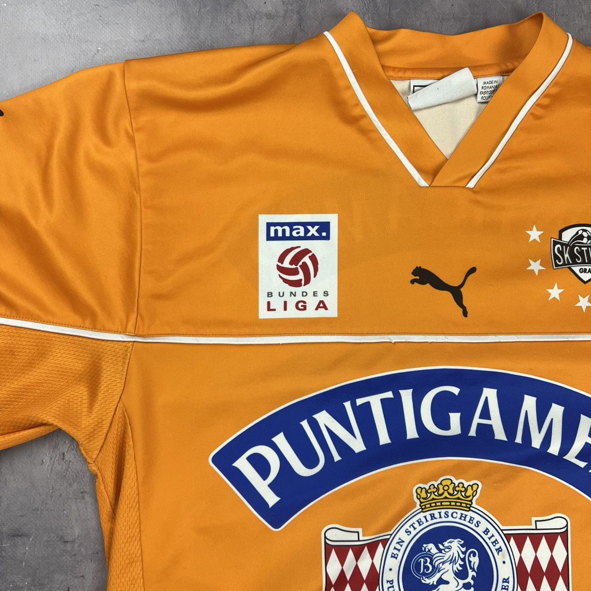 Puma Rare! SK Sturm Graz Away Soccer Jersey Shirt 00s Vintage Size US M / EU 48-50 / 2 - 3 Thumbnail