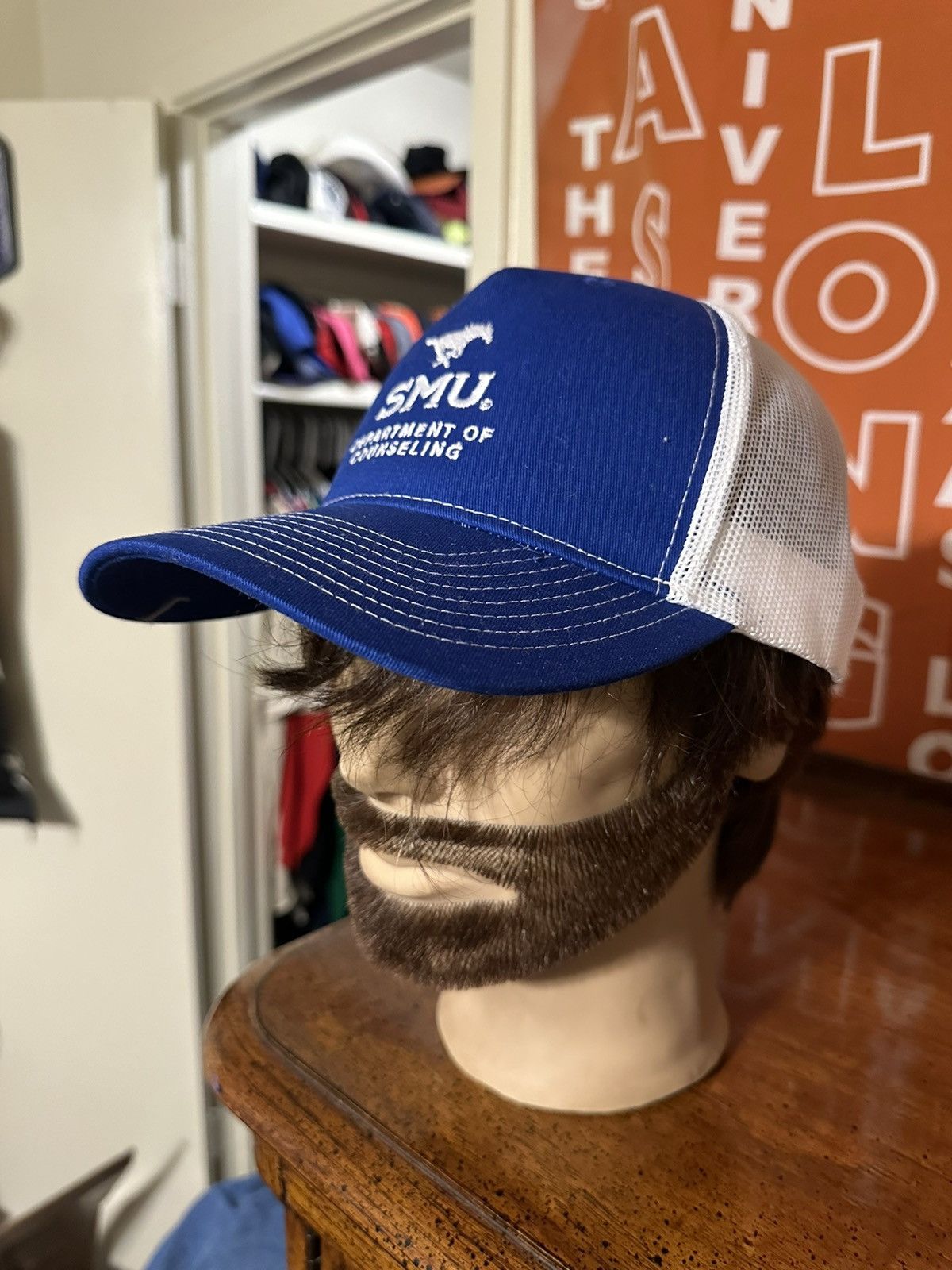 NCAA × Vintage Vintage NCAA SMU Mustangs “counseling” hat 00s Size ONE SIZE - 6 Thumbnail