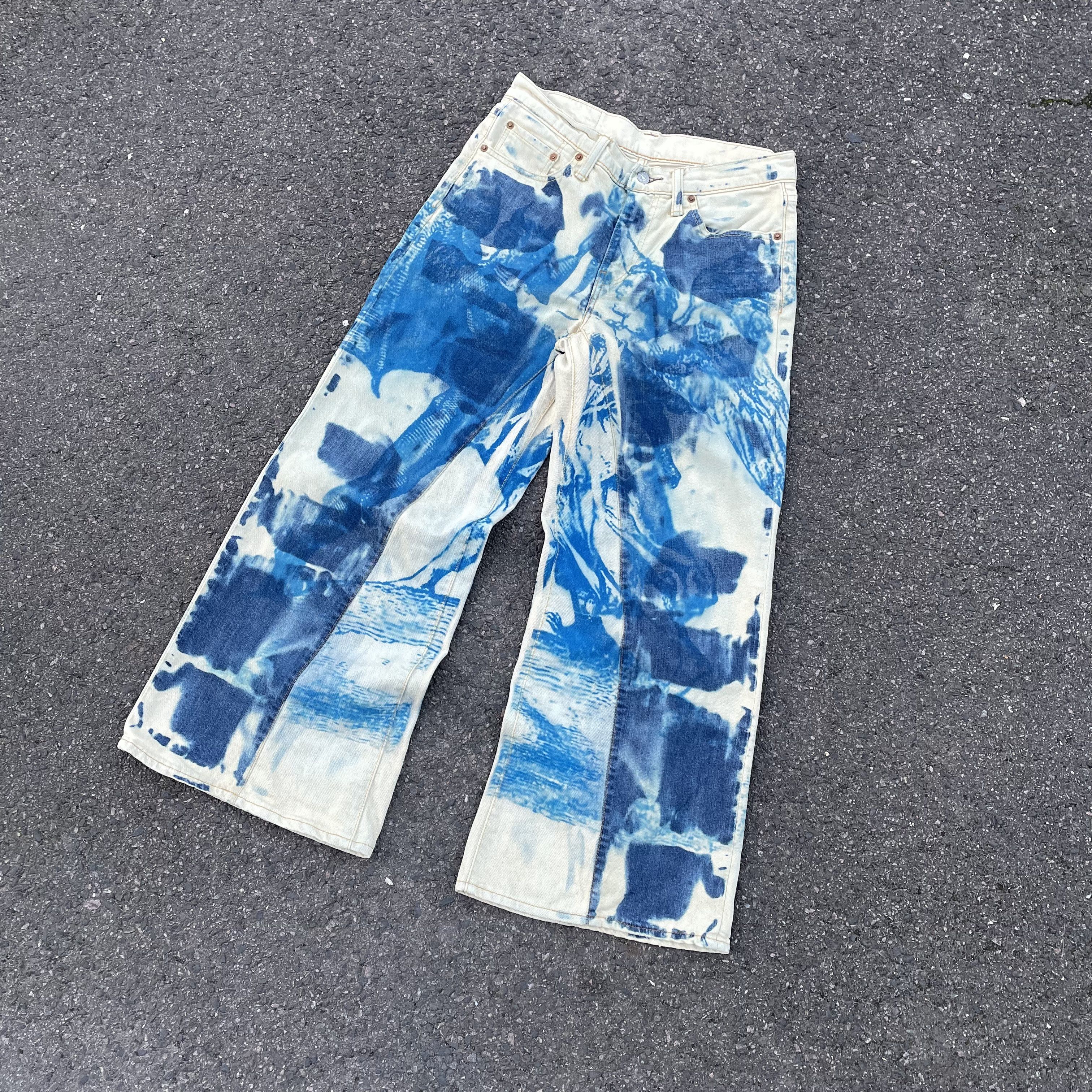 Levi's Custom baggy Levi's Jeans japanese style art Y2K Grunge Alt Size US 30 / EU 46 - 9 Thumbnail