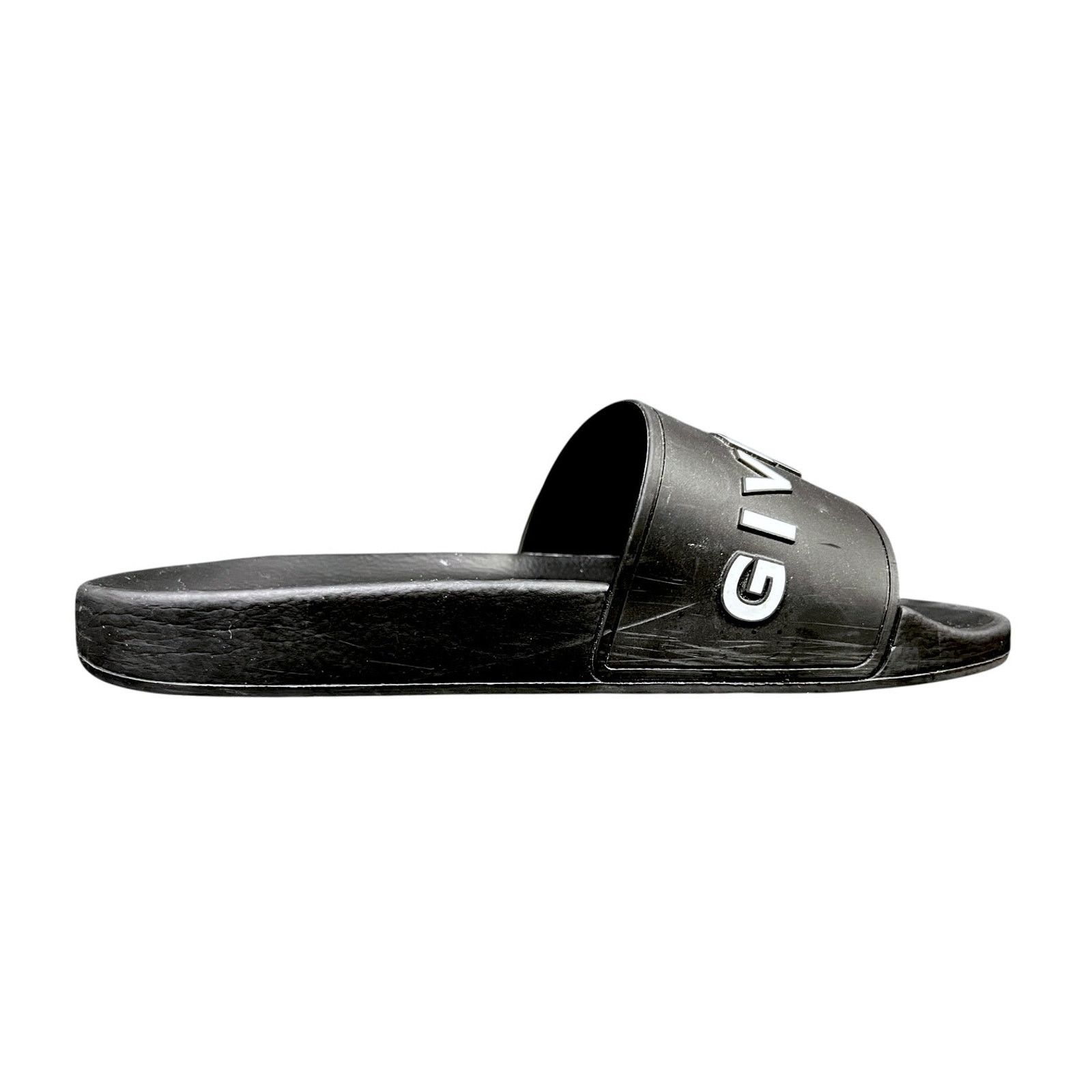 Givenchy Givenchy Paris Men's EU 43 US 10 Black Rubber Slide Sandals Size US 10 / EU 43 - 3 Thumbnail