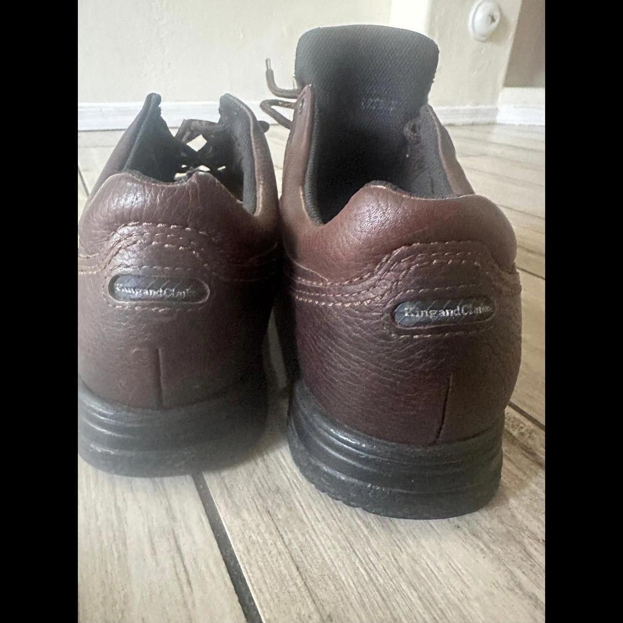 Clarks Mens Used Brown Leather Clarke Size US 12 / EU 45 - 6 Thumbnail