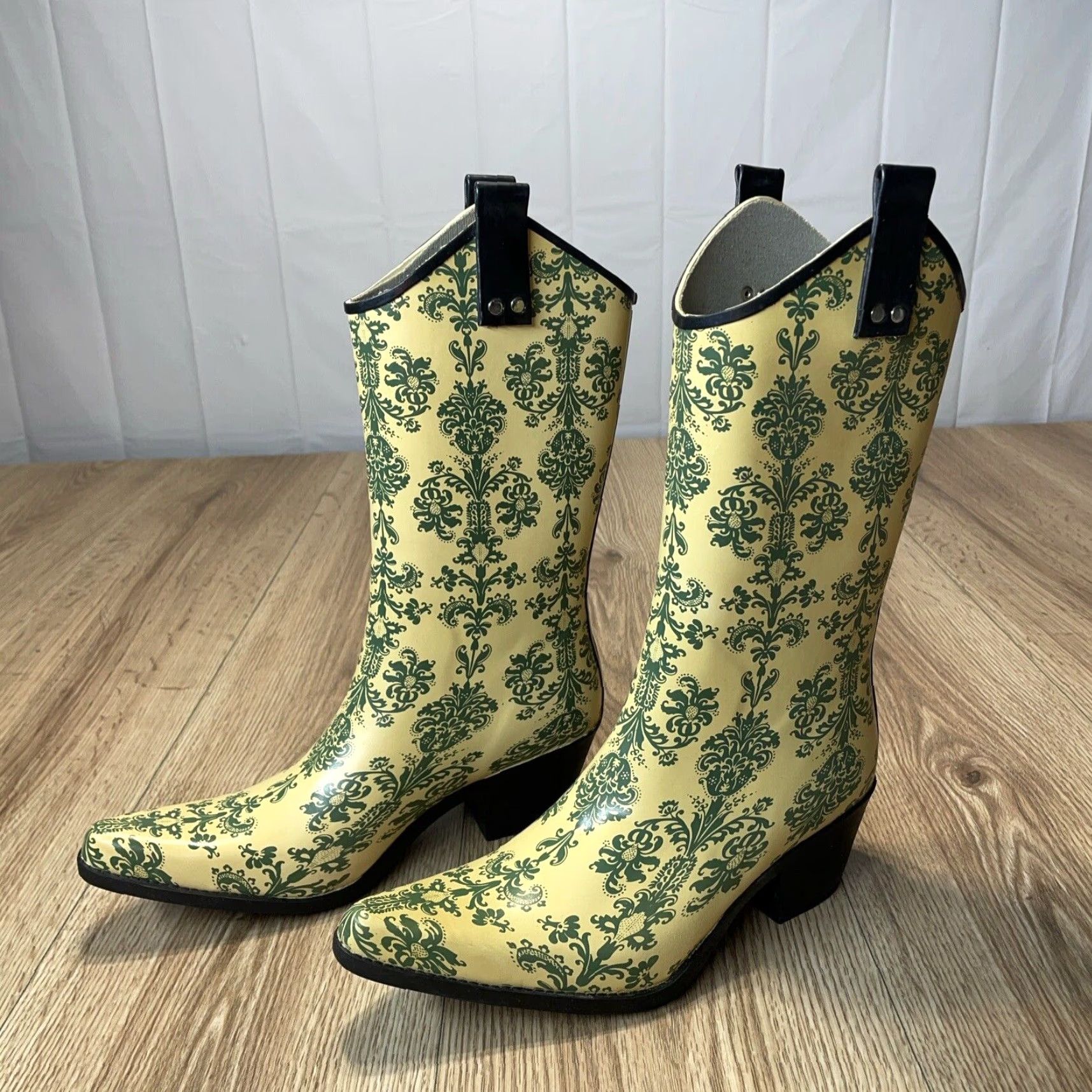 Nomad Nomad Yippy Western Rain Boots Womens Size 8 Multicolor Rubber Non-Slip Waterproof Size US 8 / IT 38 - 3 Thumbnail