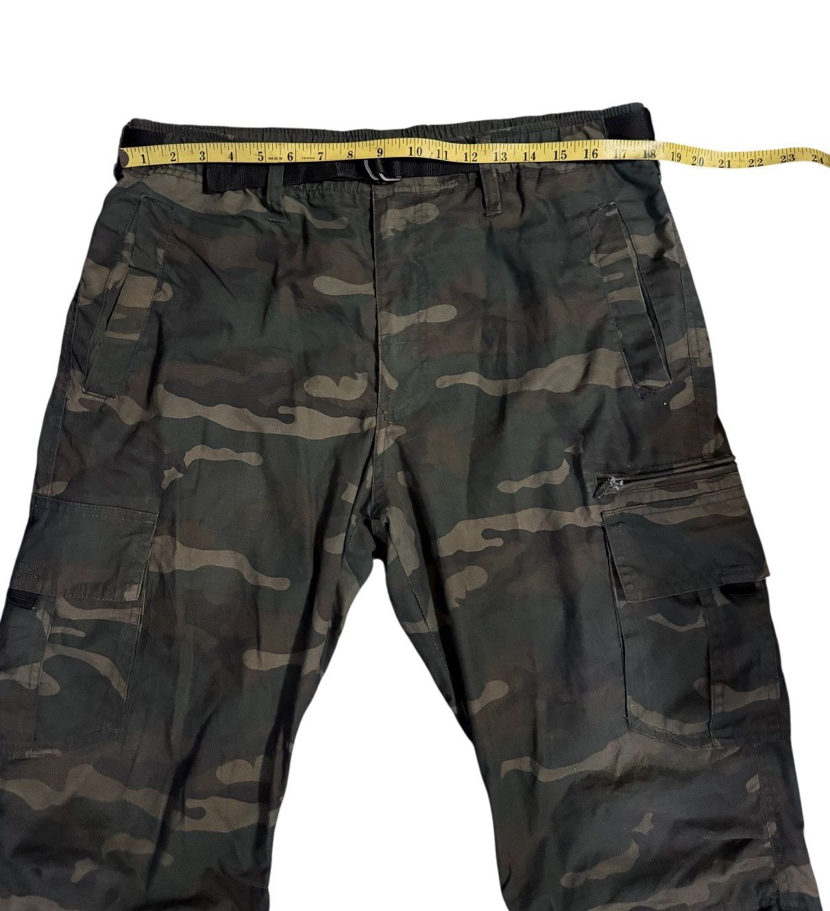Japanese Brand PARALYSER Cargo Pants Camouflage ARMY Vintage Size US 33 - 5 Thumbnail