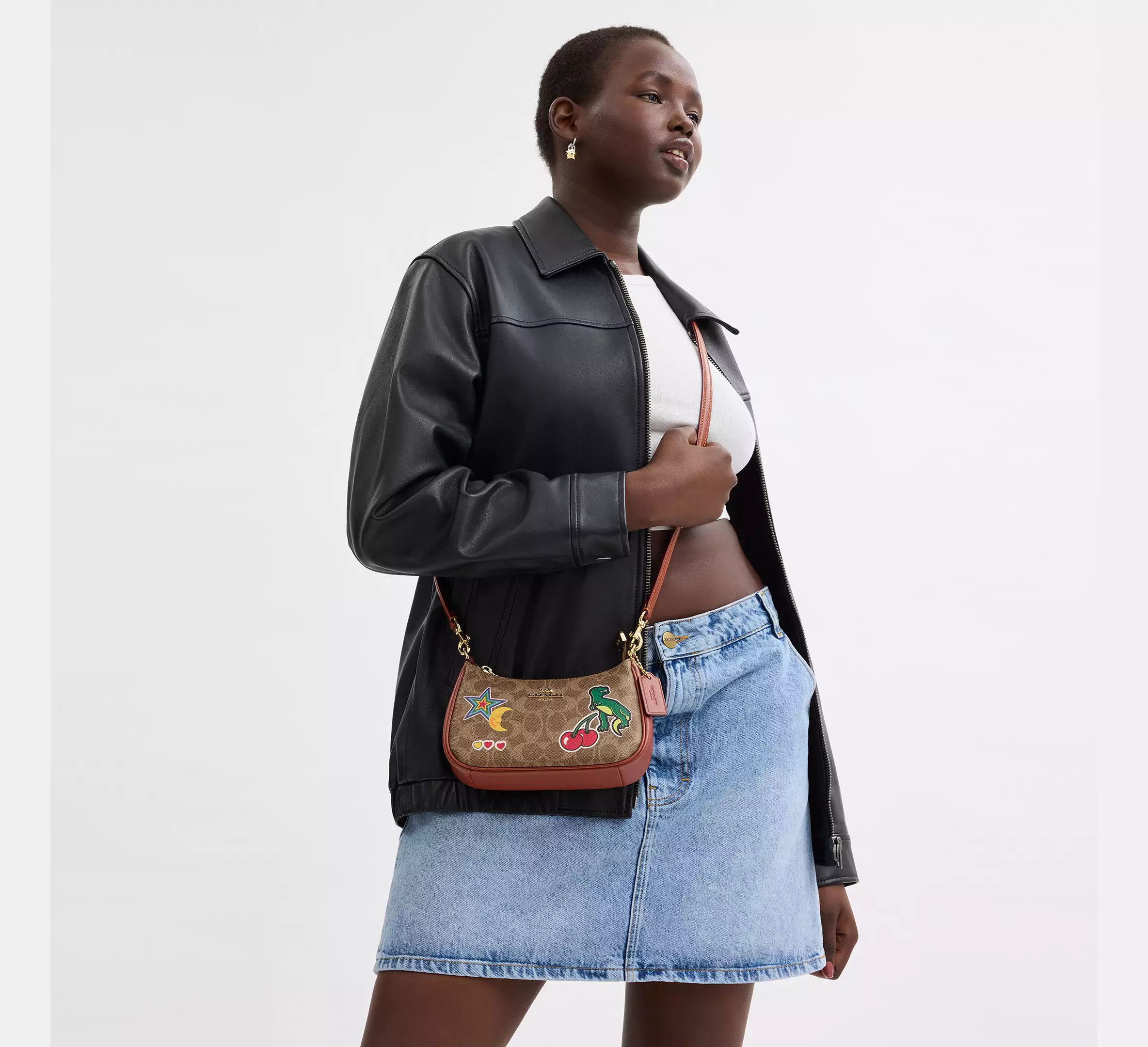 Coach Teri Mini Crossbody Bag In Signature Canvas With Sticker Size ONE SIZE - 9 Thumbnail
