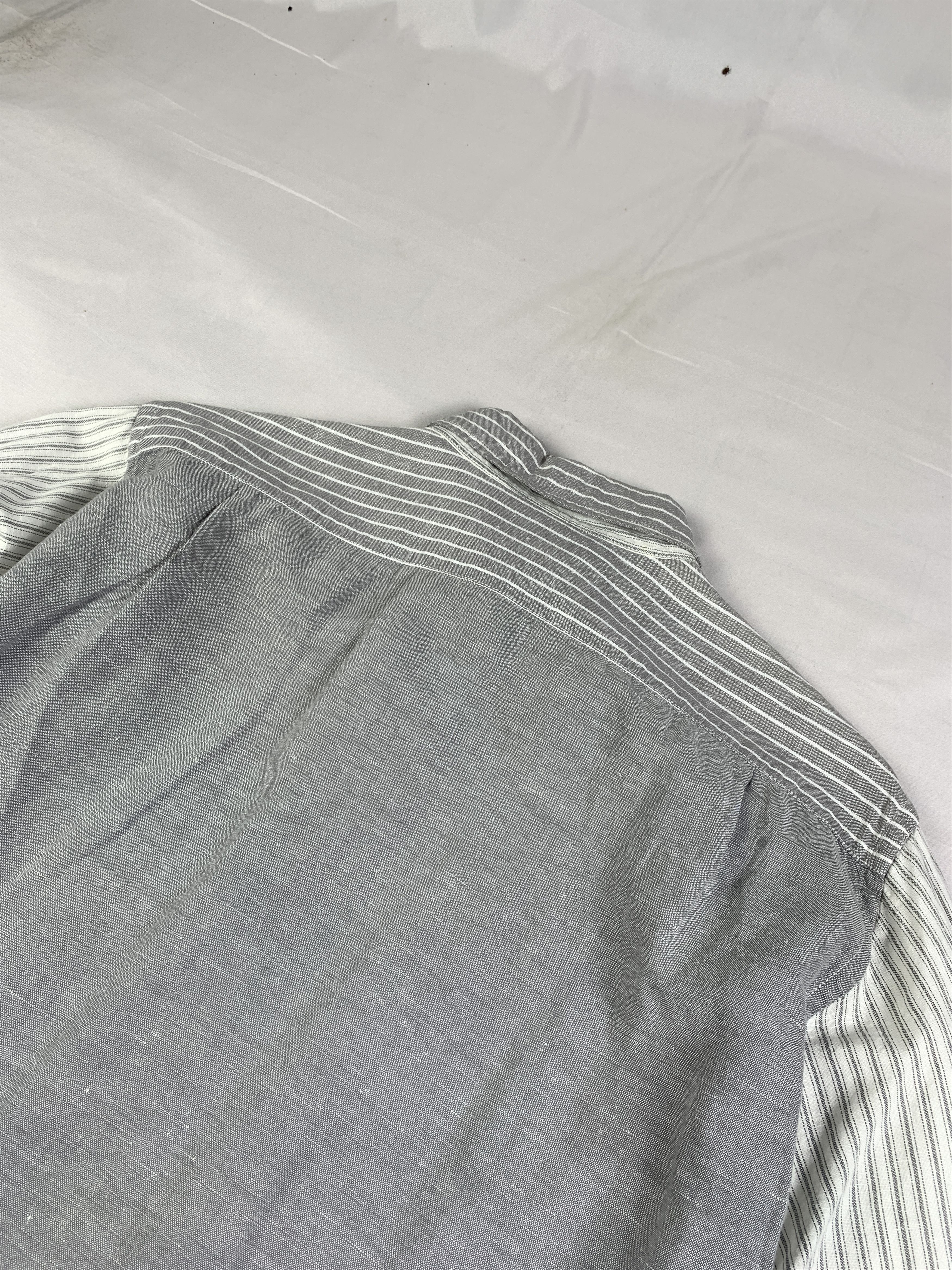 JW Anderson × Uniqlo Uniqlo x JWAnderson Gray Multi-Pinstripes Shirt (L) Size L / US 10 / IT 46 - 8 Thumbnail
