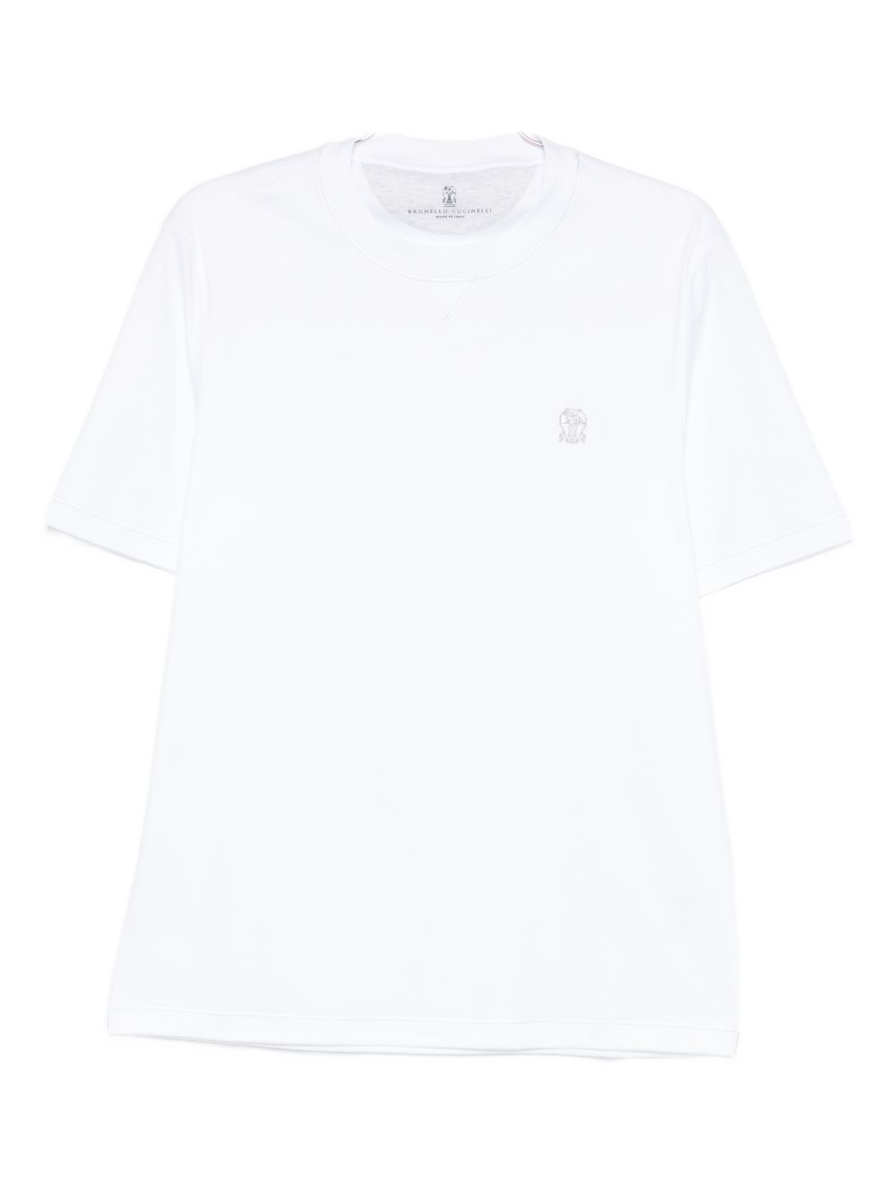 Brunello Cucinelli LOGO COTTON T-SHIRT Size US XXL / EU 58 / 5 - 1 Thumbnail
