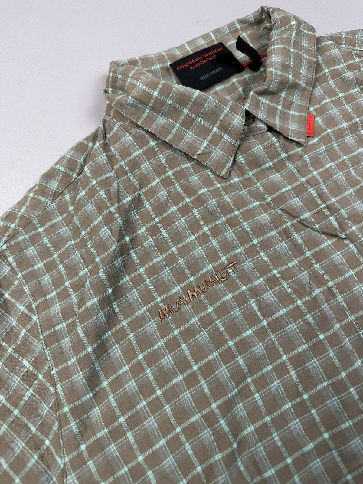 Mammut Outdoor Travel Button Shirt Checkered Mammut Size M / US 6-8 / IT 42-44 - 4 Thumbnail