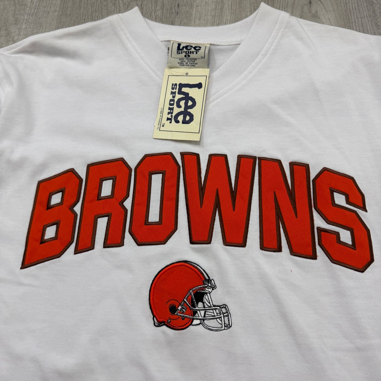 Vintage Vintage Lee Cleveland Browns Shirt Mens Large White Orange Size US L / EU 52-54 / 3 - 3 Thumbnail