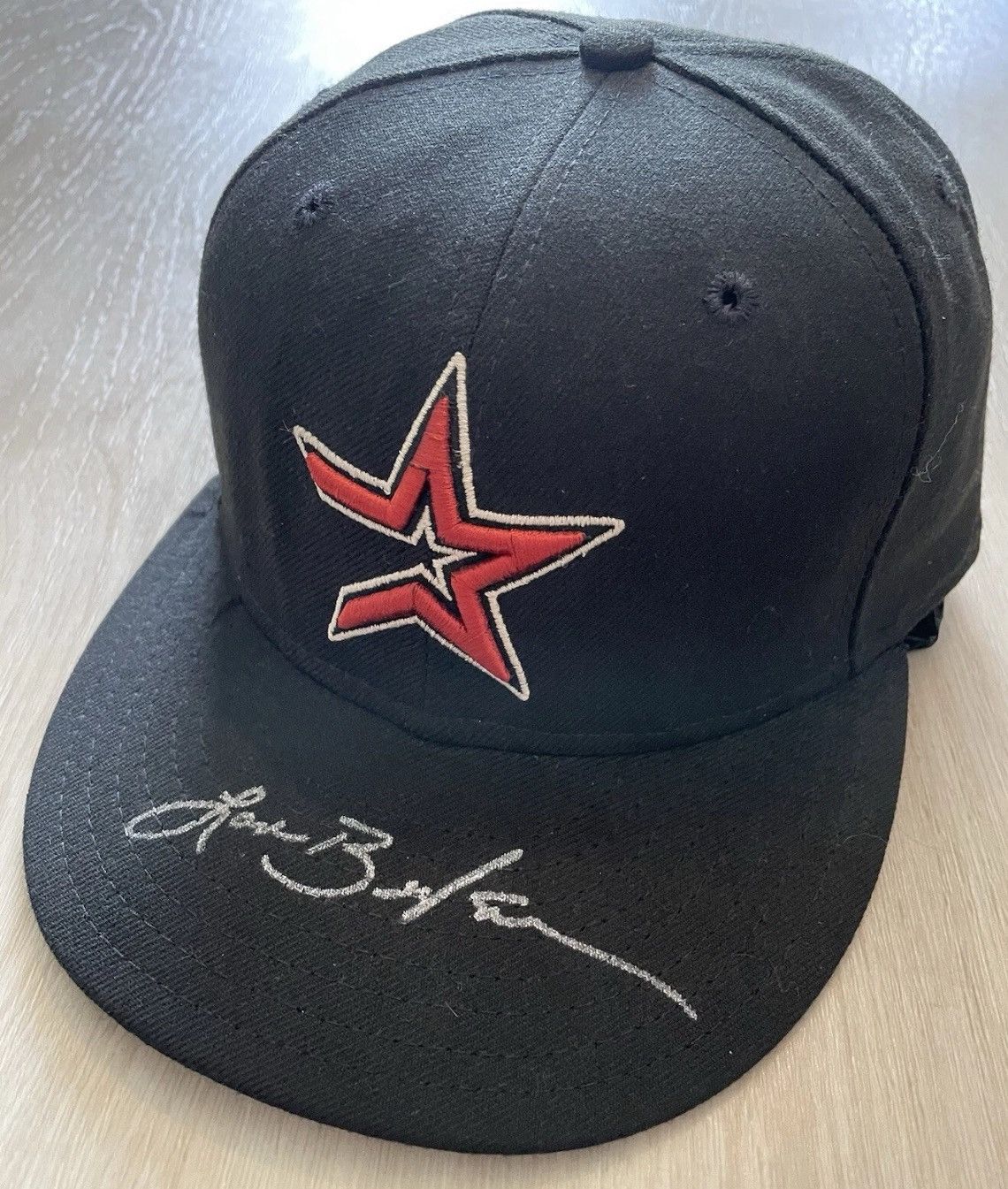 MLB 2005 LANCE BERKMAN HOUSTON ASTROS SIGNED NEW ERA HAT W/ COA Size ONE SIZE - 3 Thumbnail