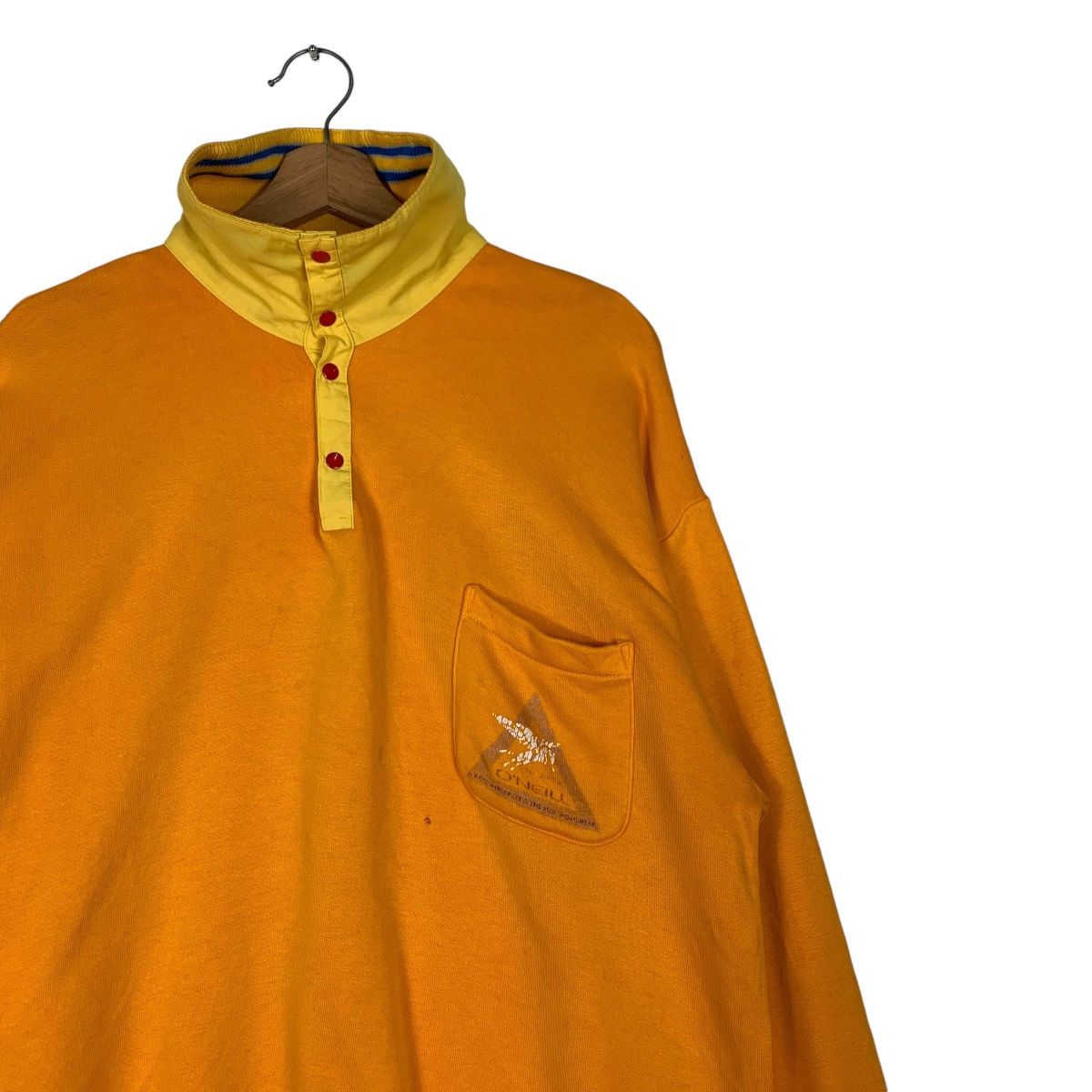 O'Neill O’NELL Half Button Turtleneck Yellow Sweatshirt #1201-C55 Size US L / EU 52-54 / 3 - 7 Thumbnail