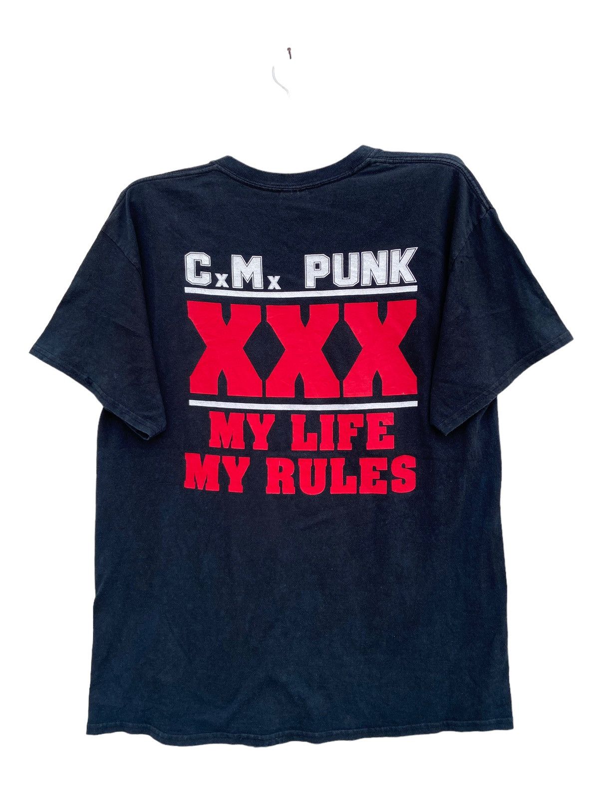 Japanese Brand Vintage Cm Punk WWE Tees Size US L / EU 52-54 / 3 - 2 Thumbnail