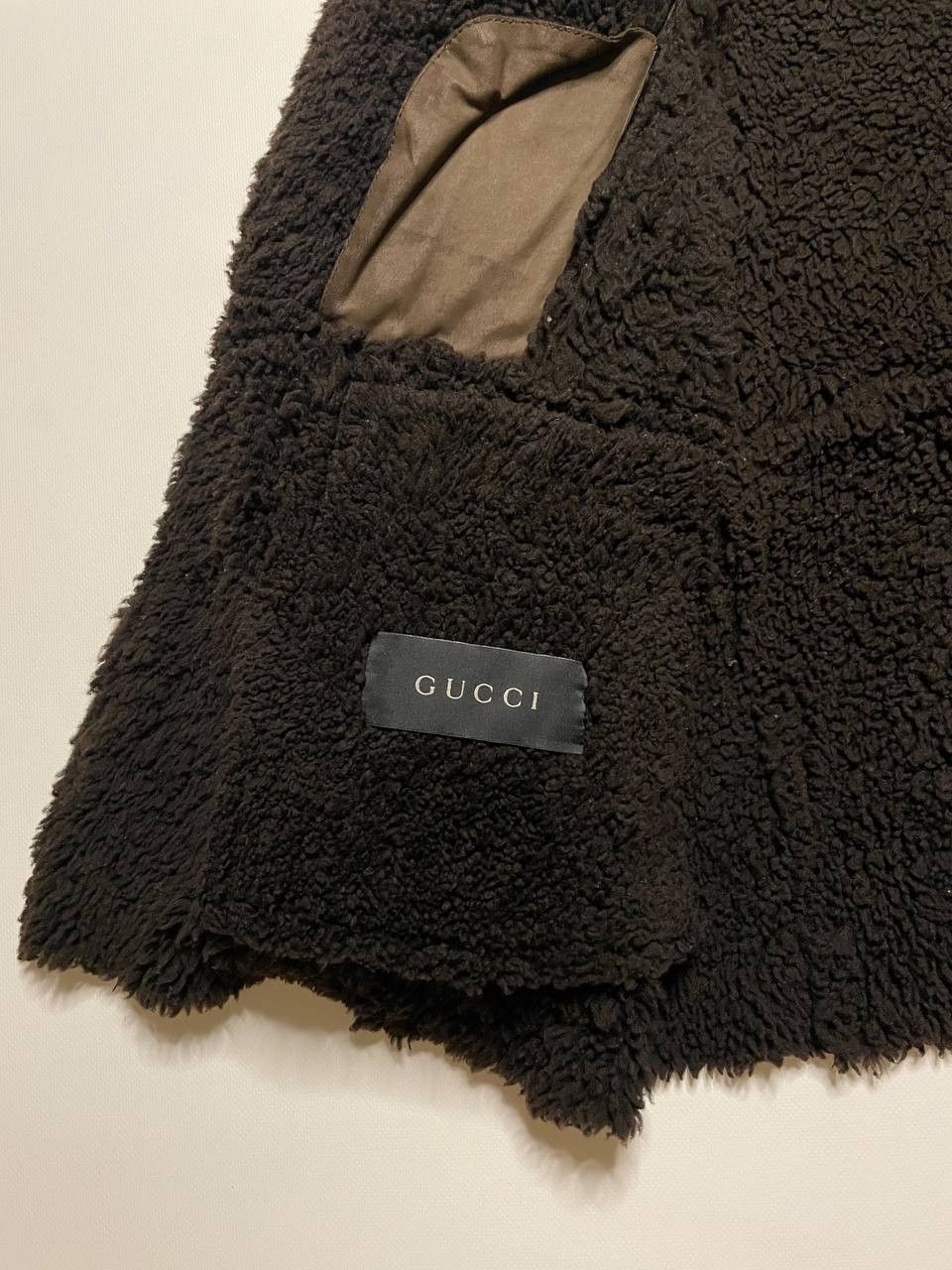 Gucci Vintage Gucci Shearling Jacket Sherpskin Leather Coat 52 Size US L / EU 52-54 / 3 - 8 Thumbnail