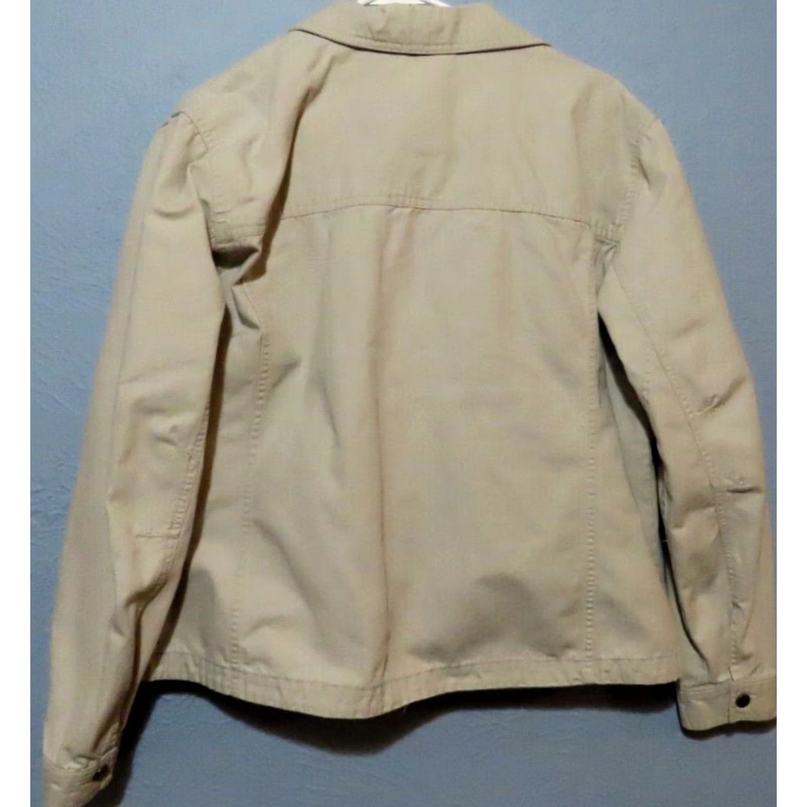 Off-White Columbia Jacket Stonewashed Granite Cloth Utility Jacket Womens XL Cotton Zip Casual Size XL / US 12-14 / IT 48-50 - 6 Thumbnail