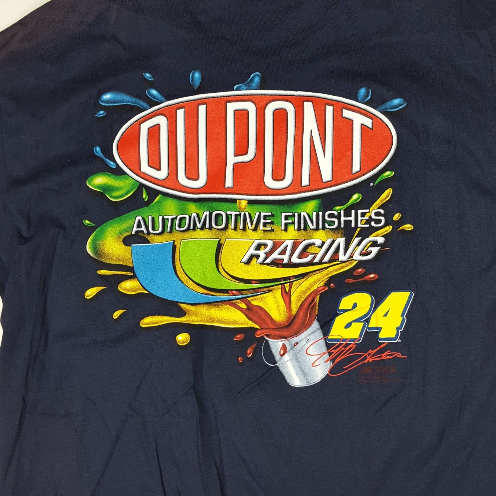Chase Authentics VINTAGE Chase Authentics NASCAR Racing T-Shirt Men XL DuPont Jeff Gordon Navy Blue Graphic Print Crew Neck Short Sleeve NOS 90s Retro Racing Car Size US XL / EU 56 / 4 - 5 Thumbnail
