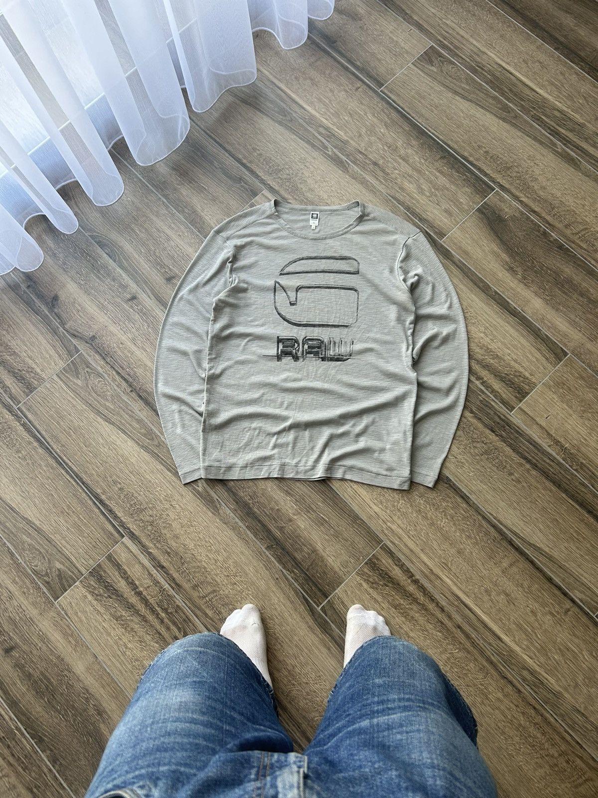 G-Star × Vintage Vintage G star Raw y2k big logo long-sleeve mens Size US M / EU 48-50 / 2 - 1 Thumbnail
