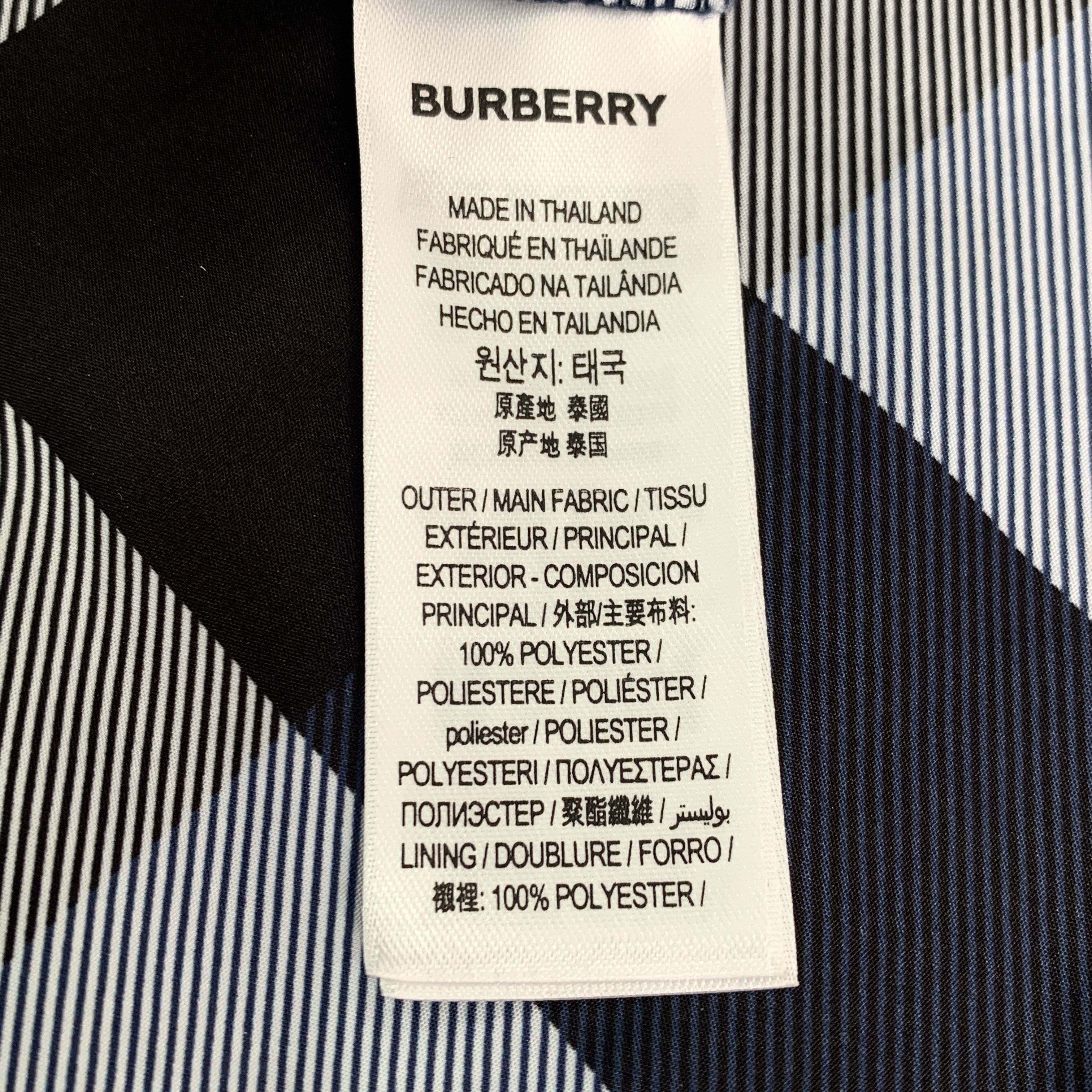 Burberry Burberry Shorts – Navy Check Straight-Leg Shorts (Size L) Size US 39 - 4 Thumbnail