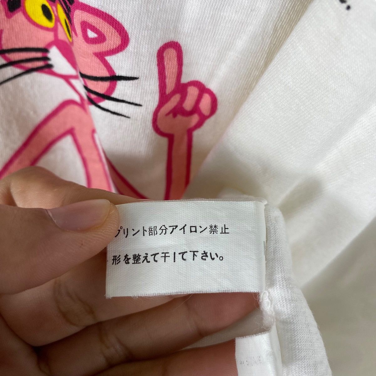 Vintage Vintage 90's PINK PANTHER Bridgestone Promo Tee Shirt Size US M / EU 48-50 / 2 - 8 Thumbnail