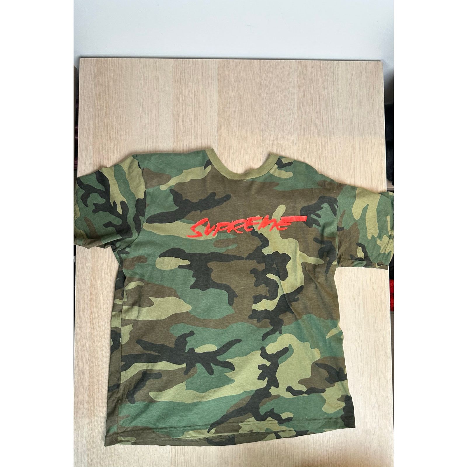 Supreme Supreme Futura Logo Tee Woodland Camo - Size M - NEW Size US M / EU 48-50 / 2 - 1 Thumbnail