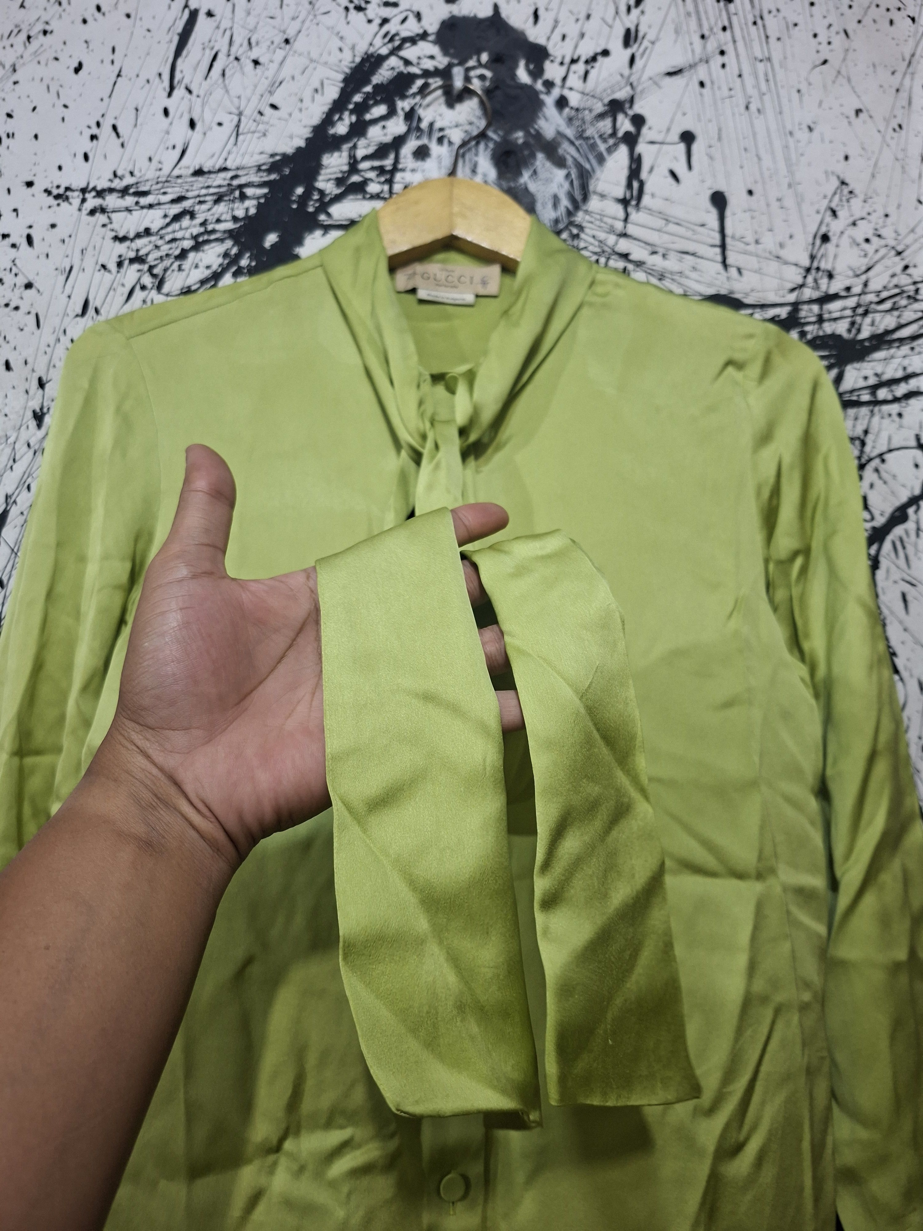 Gucci GUCCI ALESSANDRO MICHAEL ERA SS 2019 SILK BLOUSE Size S / US 4 / IT 40 - 4 Thumbnail