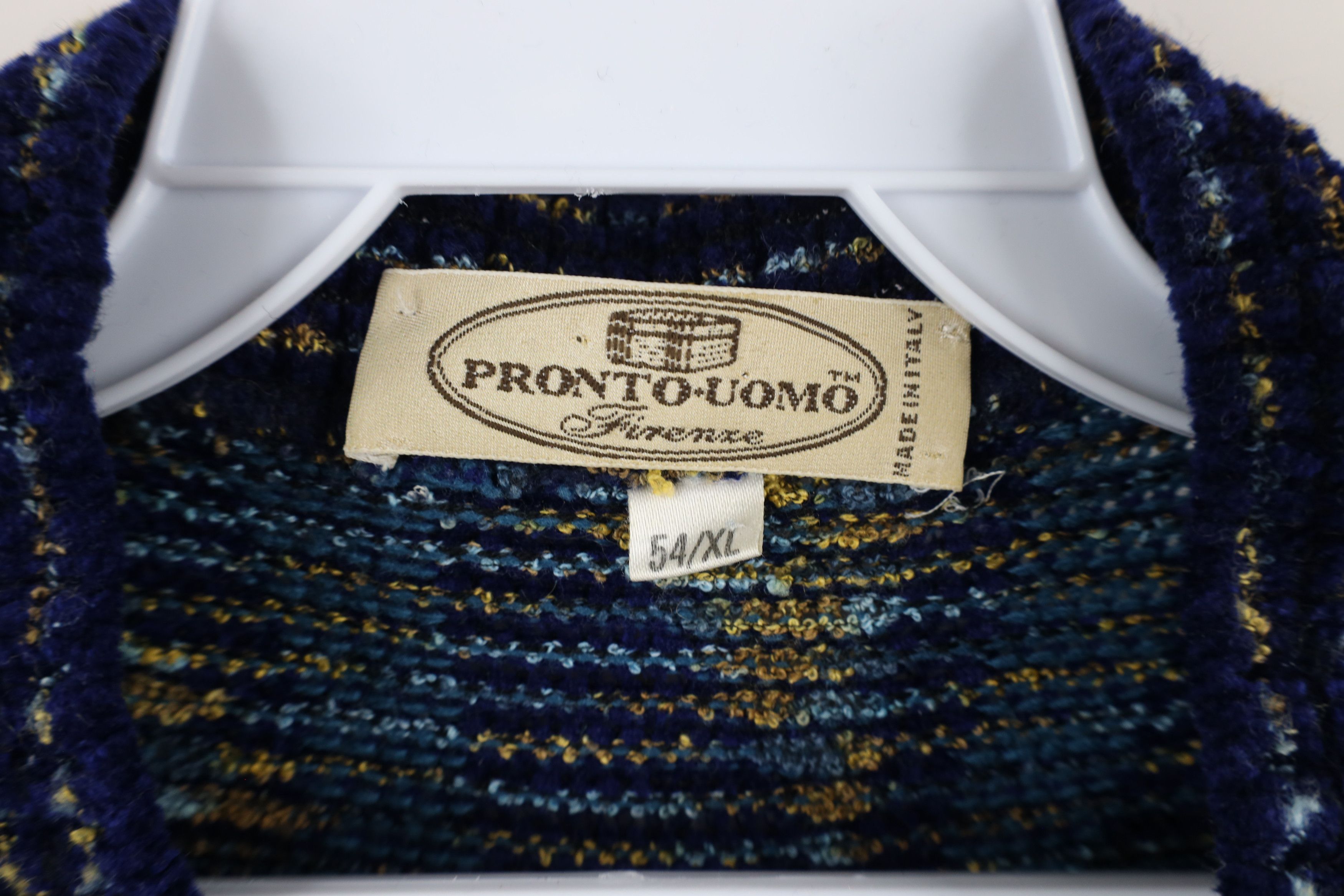Vintage Vintage 90s Coogi Style Textured Knit Mock Neck Sweater Size US XL / EU 56 / 4 - 4 Thumbnail