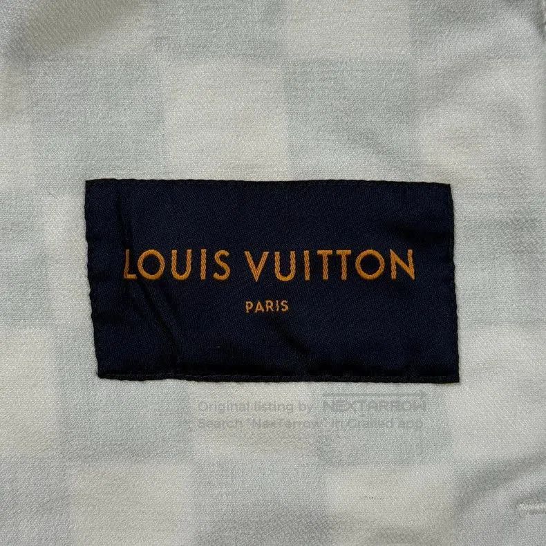 Louis Vuitton LV White Green Checkerboard Denim Jacket. Size US M / EU 48-50 / 2 - 5 Thumbnail