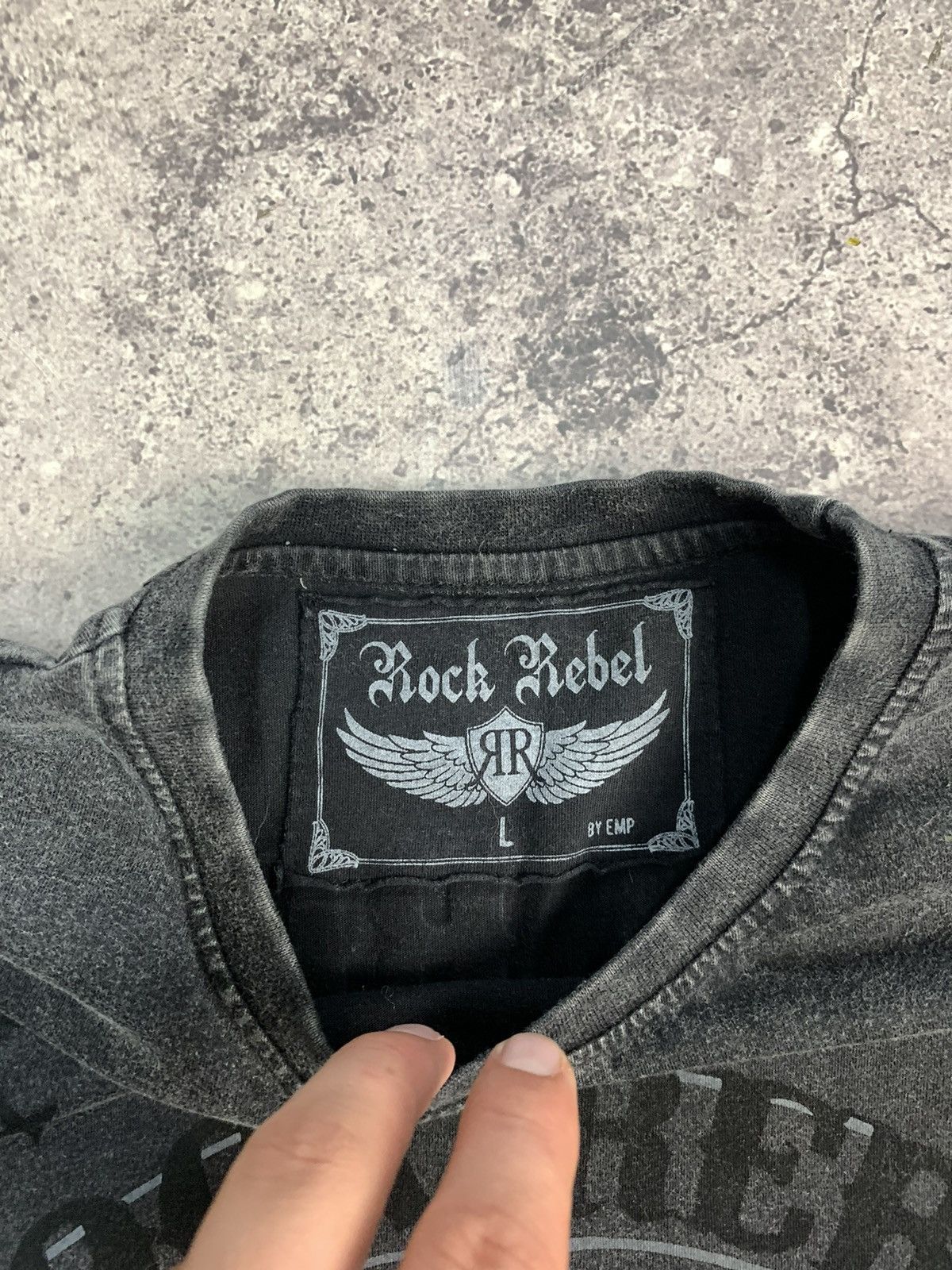 Affliction × Band Tees × Tapout Y2k affliction style rock rebel aop band tee Size US M / EU 48-50 / 2 - 10 Thumbnail