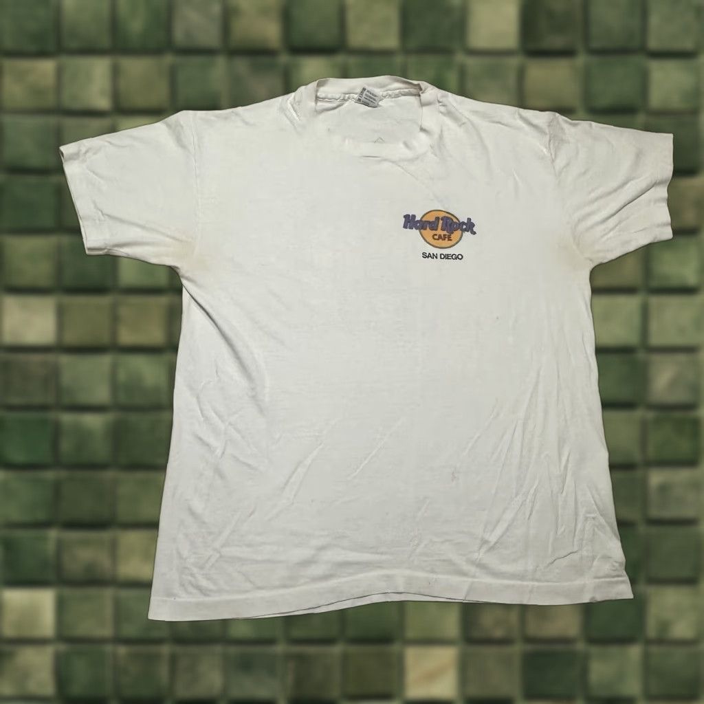 Hard Rock Cafe VINTAGE Hard Rock Cafe T-Shirt San Diego Single Stitch T Shirt Mens XL White Shirt 90s Mens Size US XL / EU 56 / 4 - 1 Thumbnail