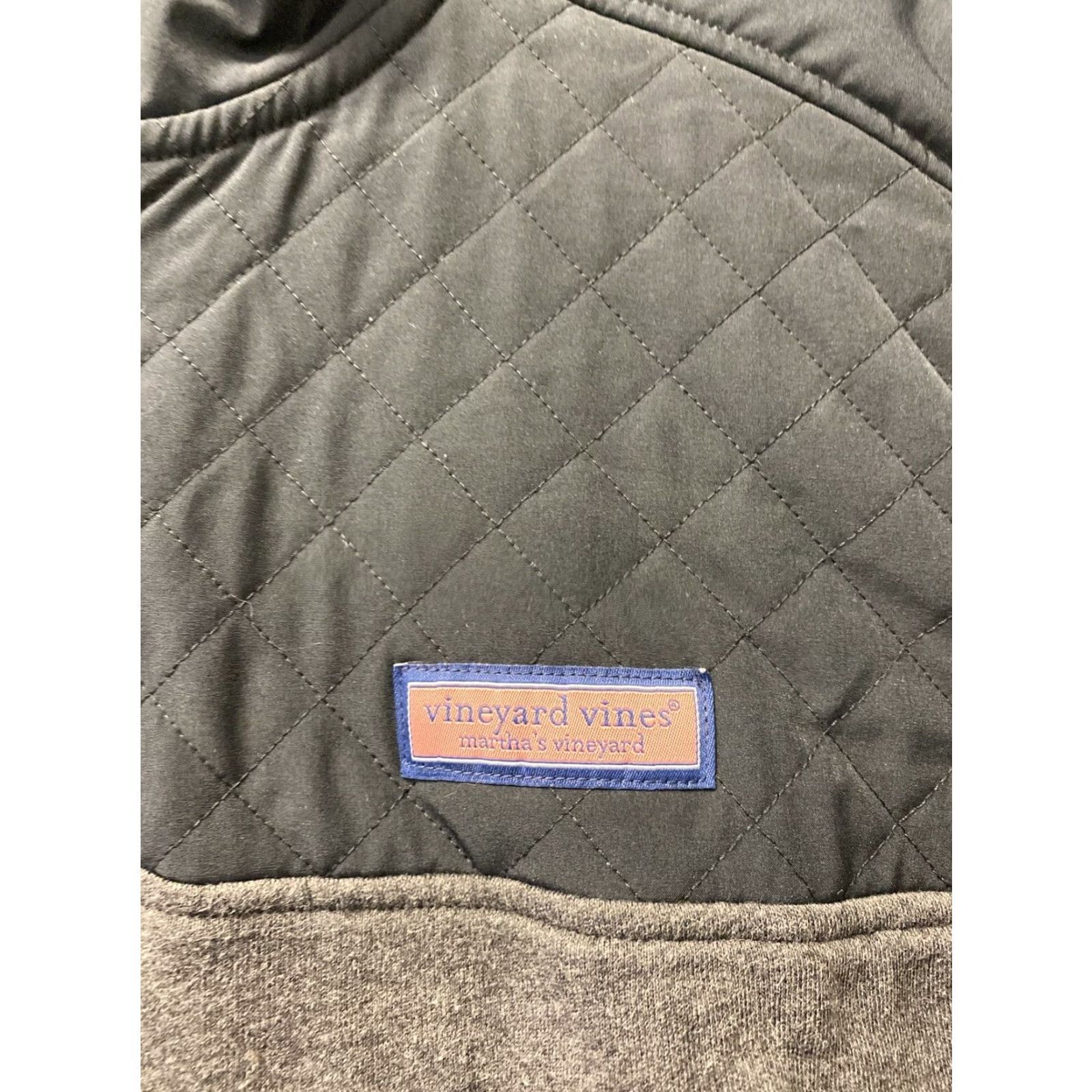 Vineyard Vines VINEYARD VINES Sweater Men Medium Gray Pullover Fleece 1/4 Zip Casual Logo Regular Fit Mens Size US M / EU 48-50 / 2 - 2 Thumbnail