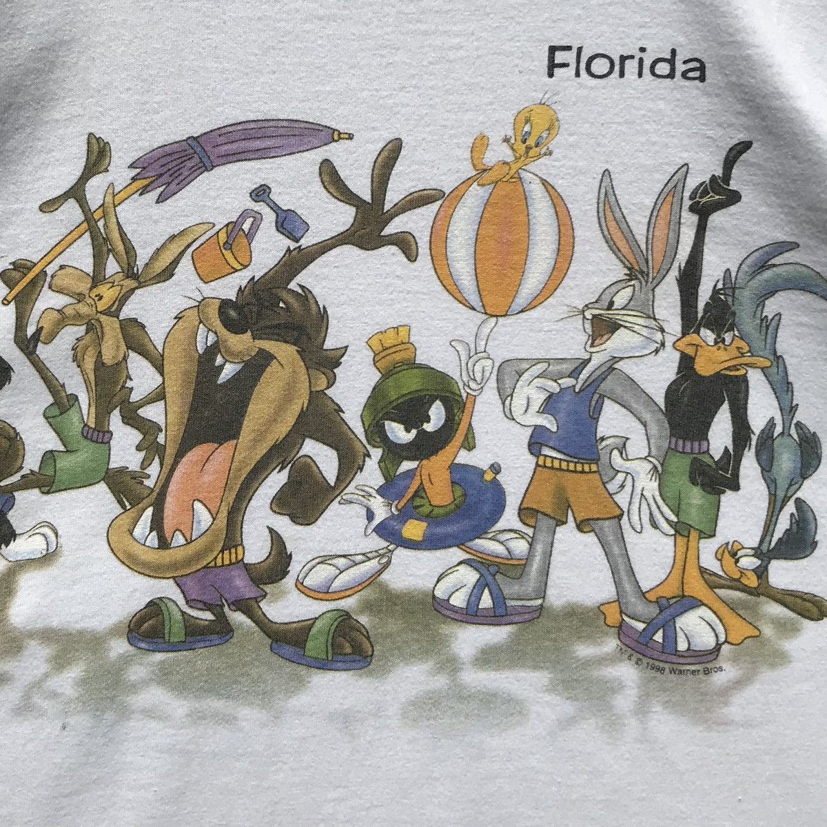 Vintage × Warner Bros Vintage Looney Tunes World Movie Shirt©️1998 Warner Bros Size US S / EU 44-46 / 1 - 8 Thumbnail