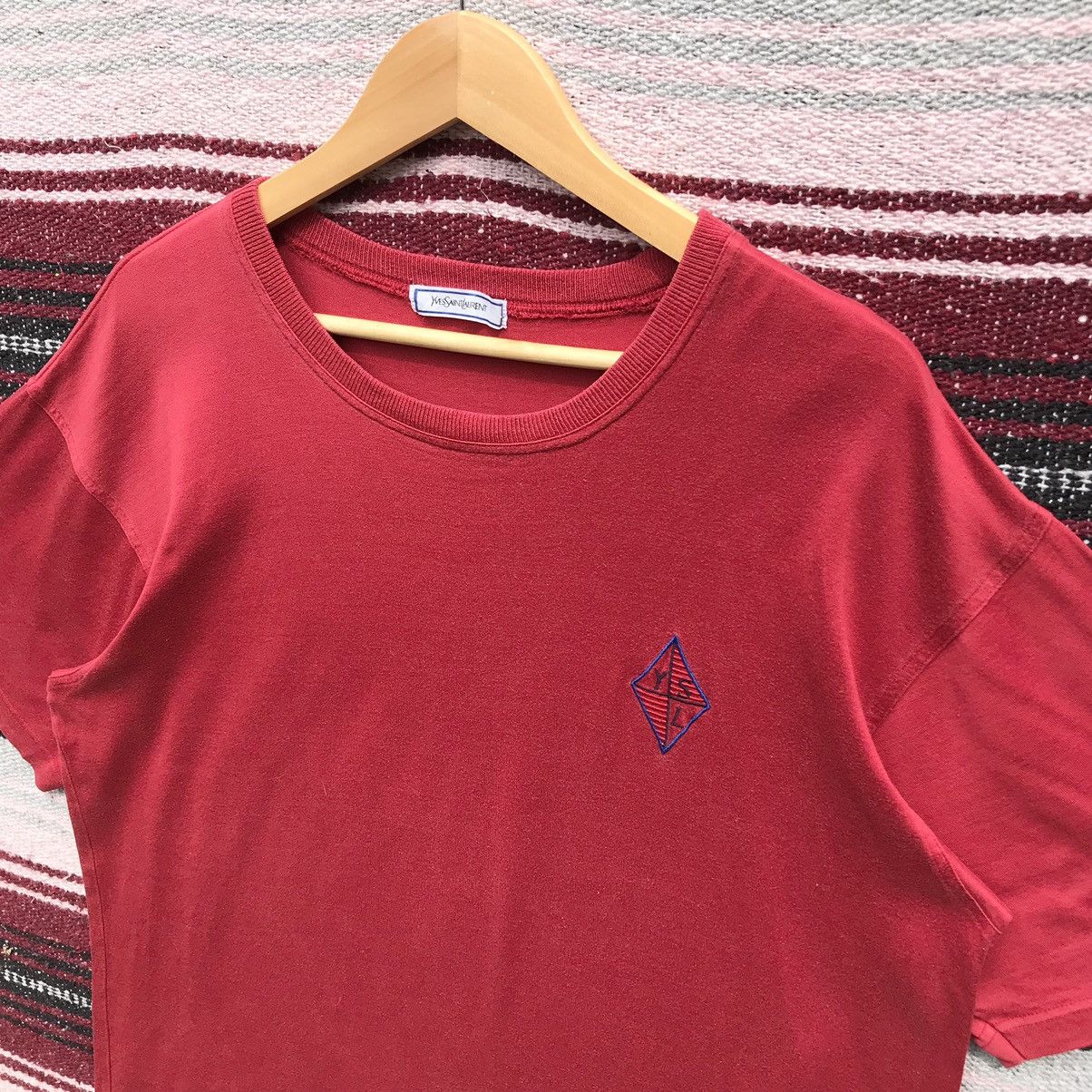 Vintage Vintage Yves Saint Lauren Embroidery Logo Shirt YSL Luxury Size US L / EU 52-54 / 3 - 7 Thumbnail