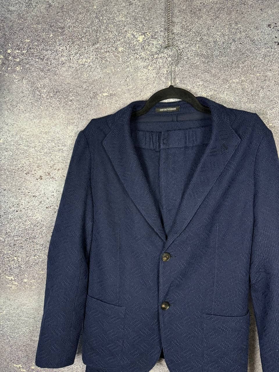 Emporio Armani Emporio Armani Women's Blue Double Knit Lana Wool Suits Size M / US 6-8 / IT 42-44 - 3 Thumbnail