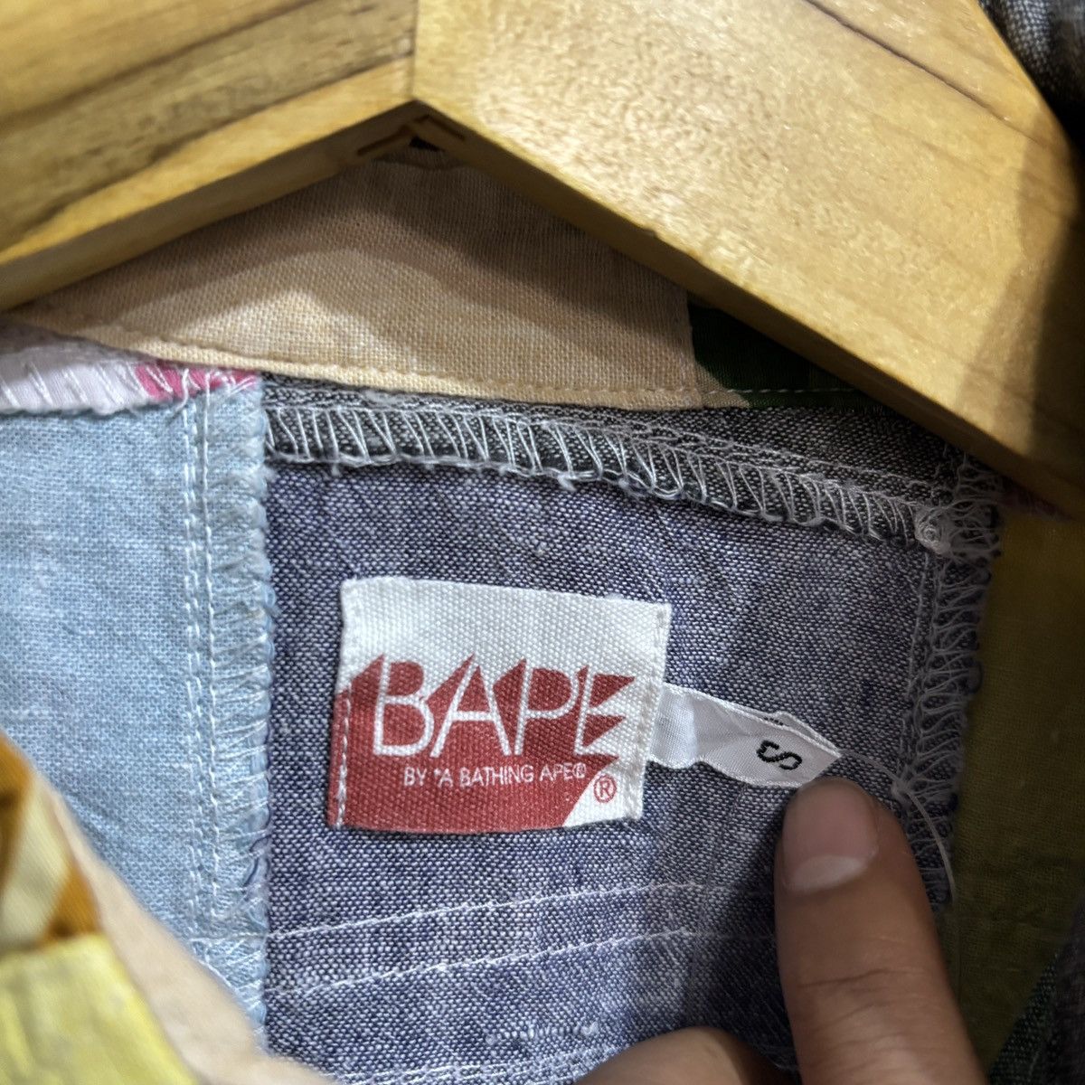 Bape OG Bape PatchWork Button Up Shirt Size US S / EU 44-46 / 1 - 6 Thumbnail