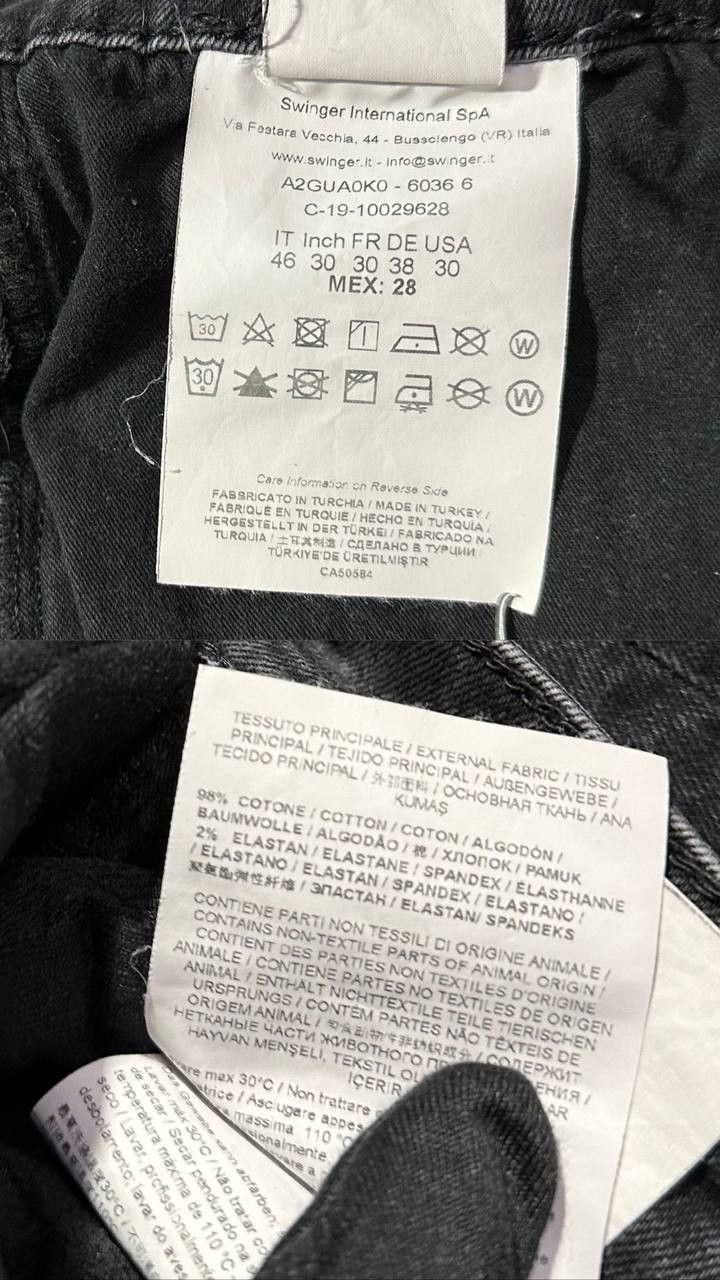 Versace × Versace Jeans Couture Versace Jeans Couture Logo Patch Slim Jeans denim black Size US 30 / EU 46 - 10 Thumbnail