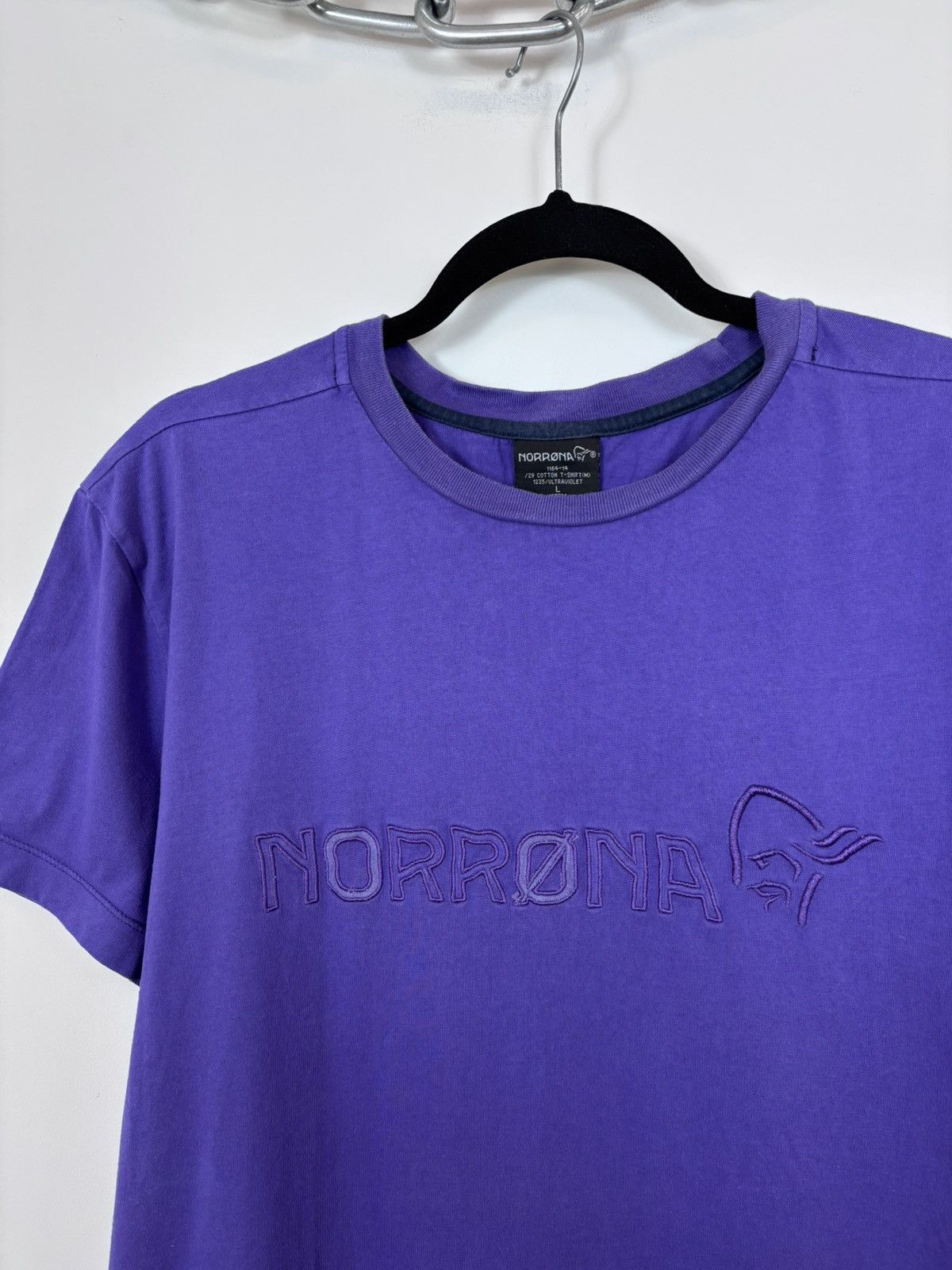 Norrona Norrona Men’s Ultraviolet Purple Cotton Outdoor T-Shirt Tee Size US L / EU 52-54 / 3 - 7 Thumbnail